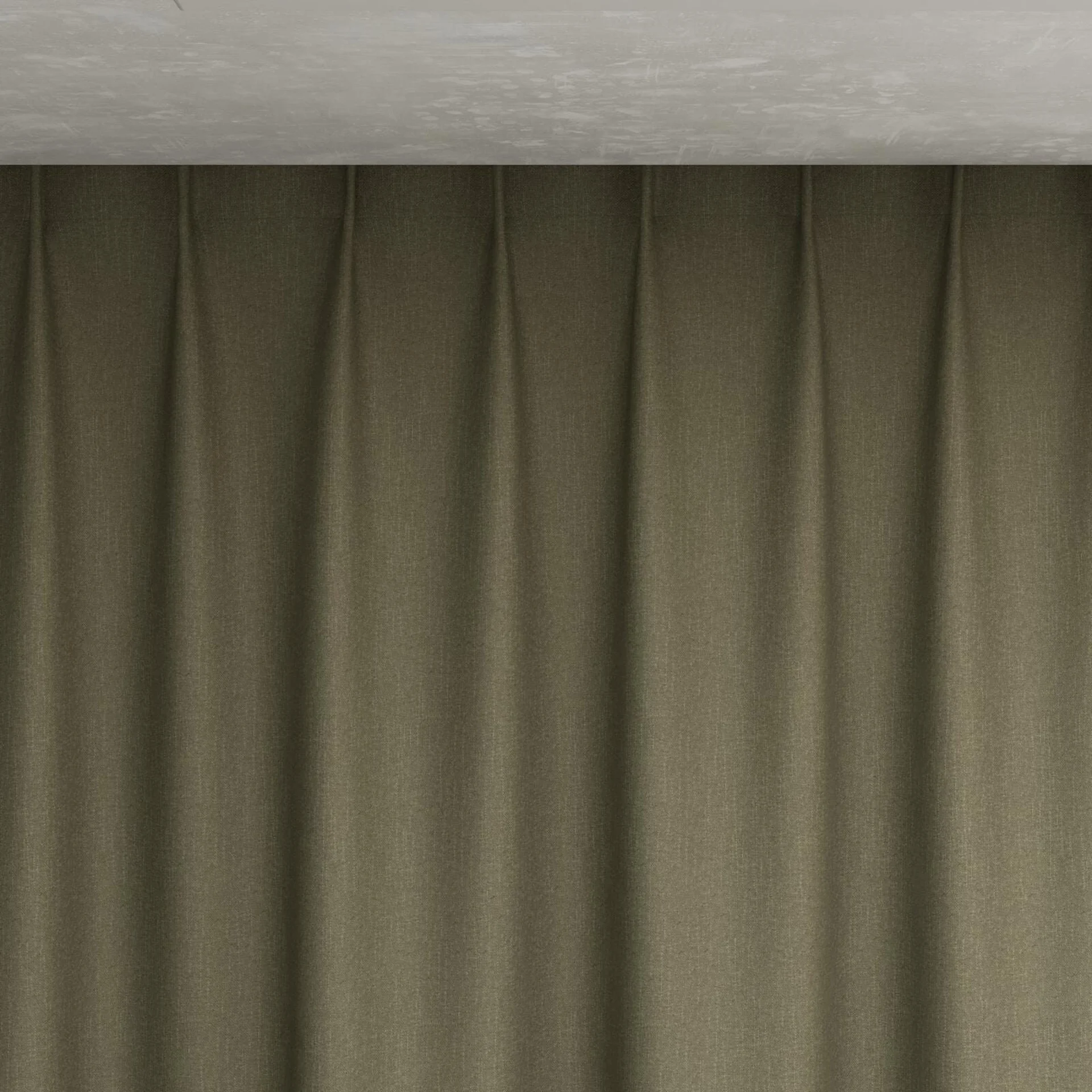 Top view of Excel Khaki, pinch pleat