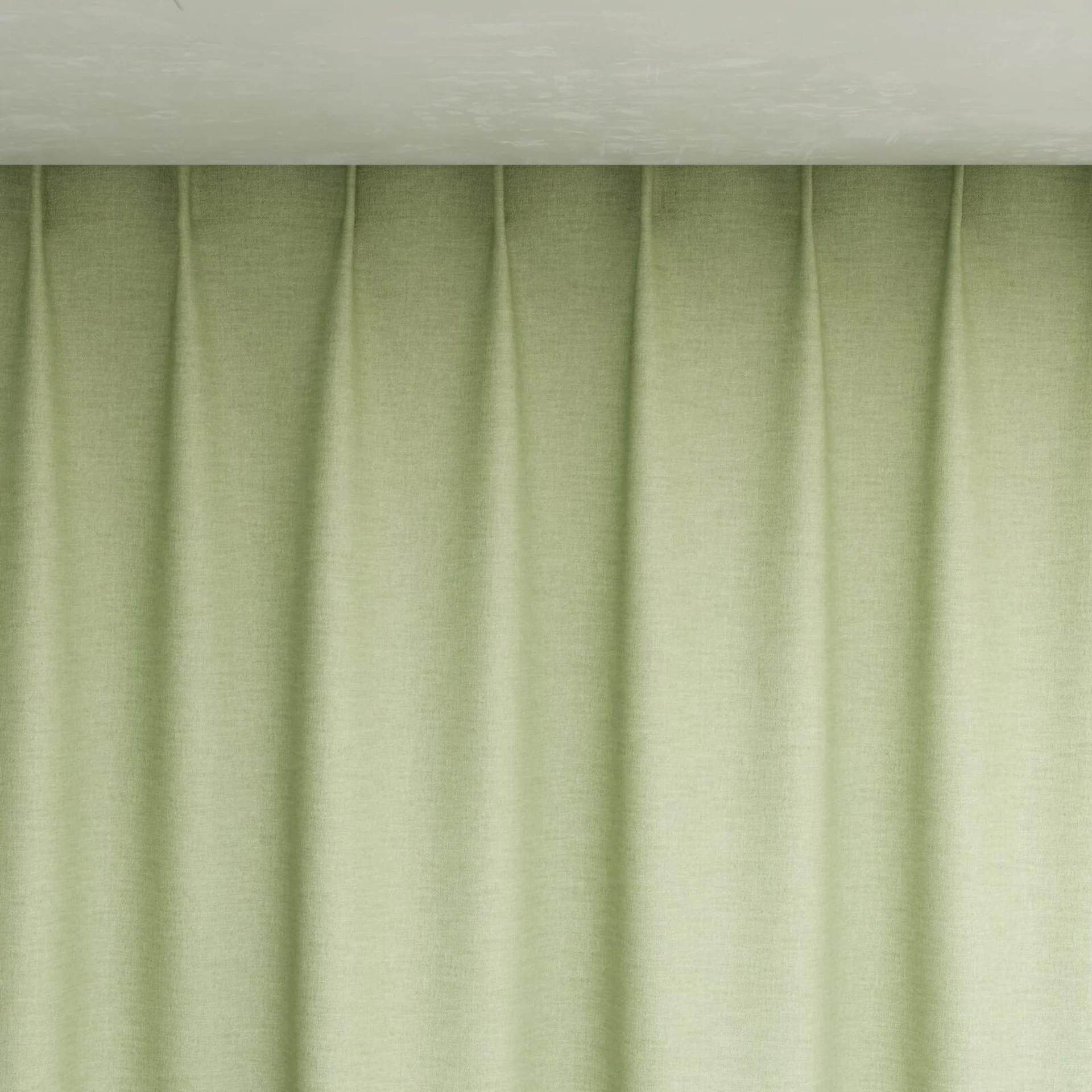 Top view of Casual Sage, pinch pleat