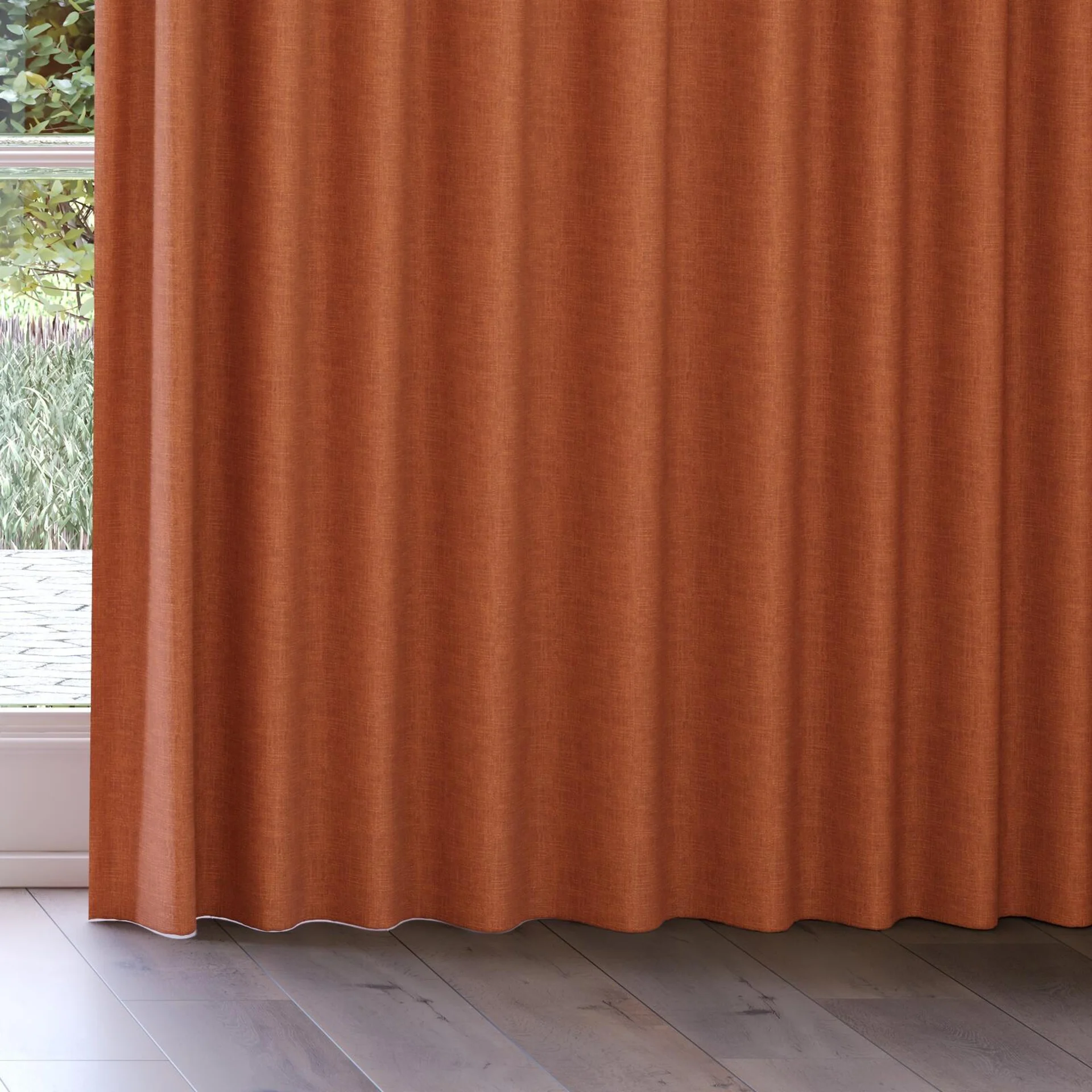 Bottom view of Mauritius Terra, on curtain rail