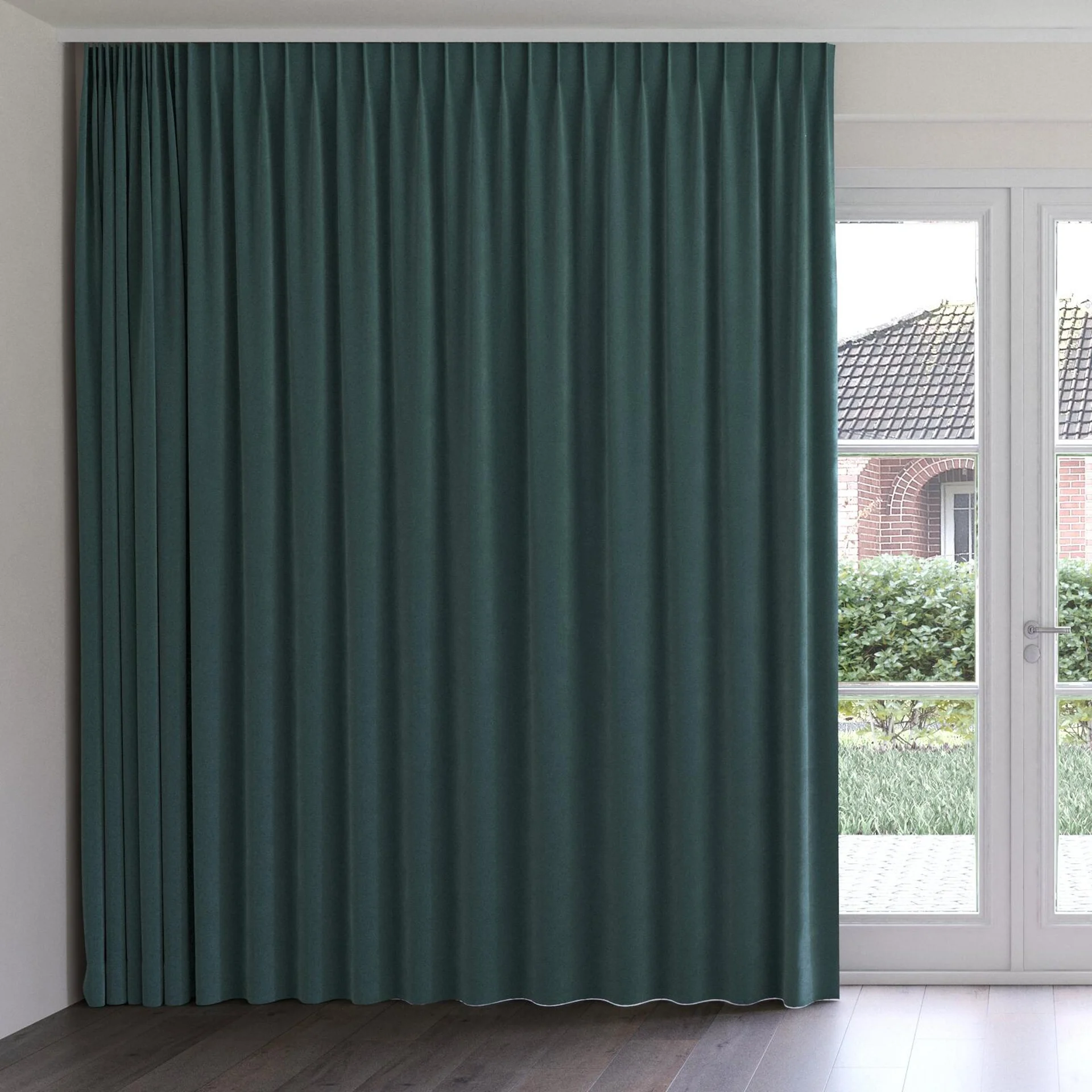 Front view of Verbier Scuba, on curtain rail
