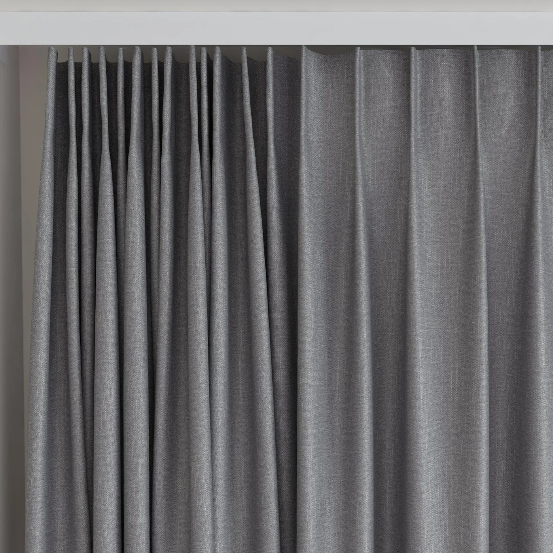 Top view of Excel Zinc, on curtain rail