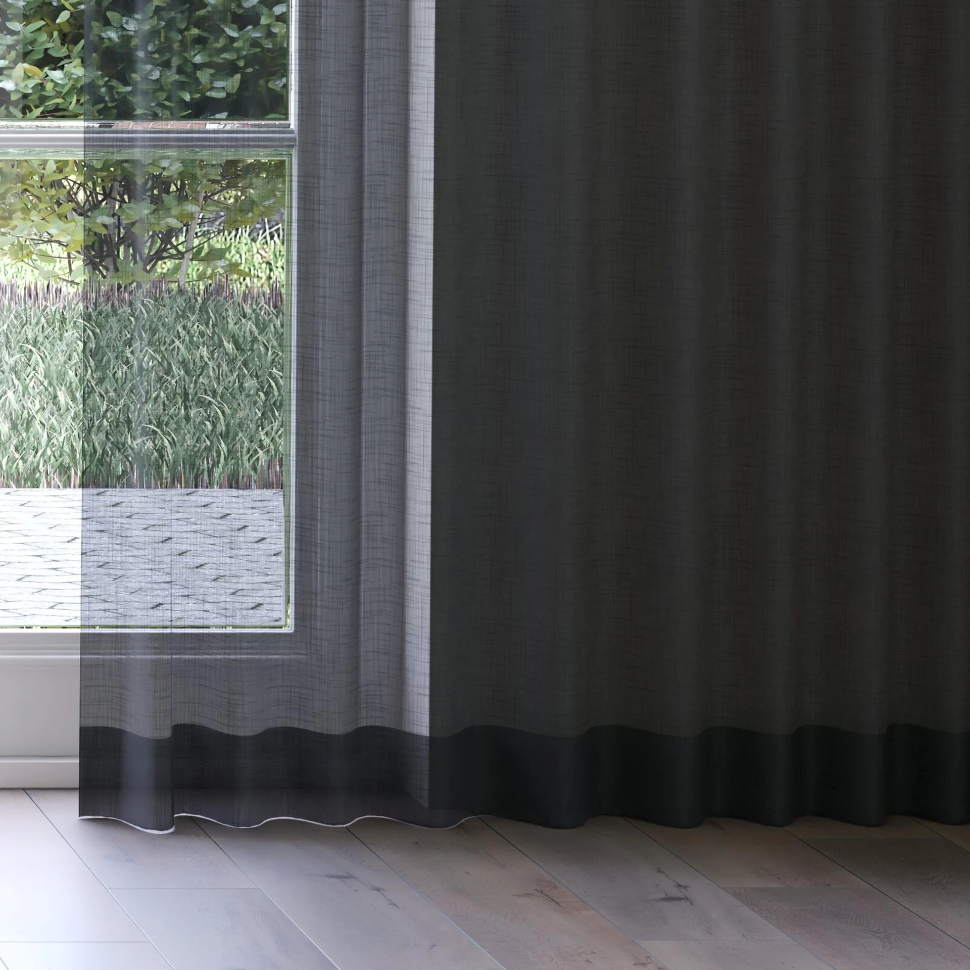 Bottom view of Kumo Recycled Lake, on curtain rail