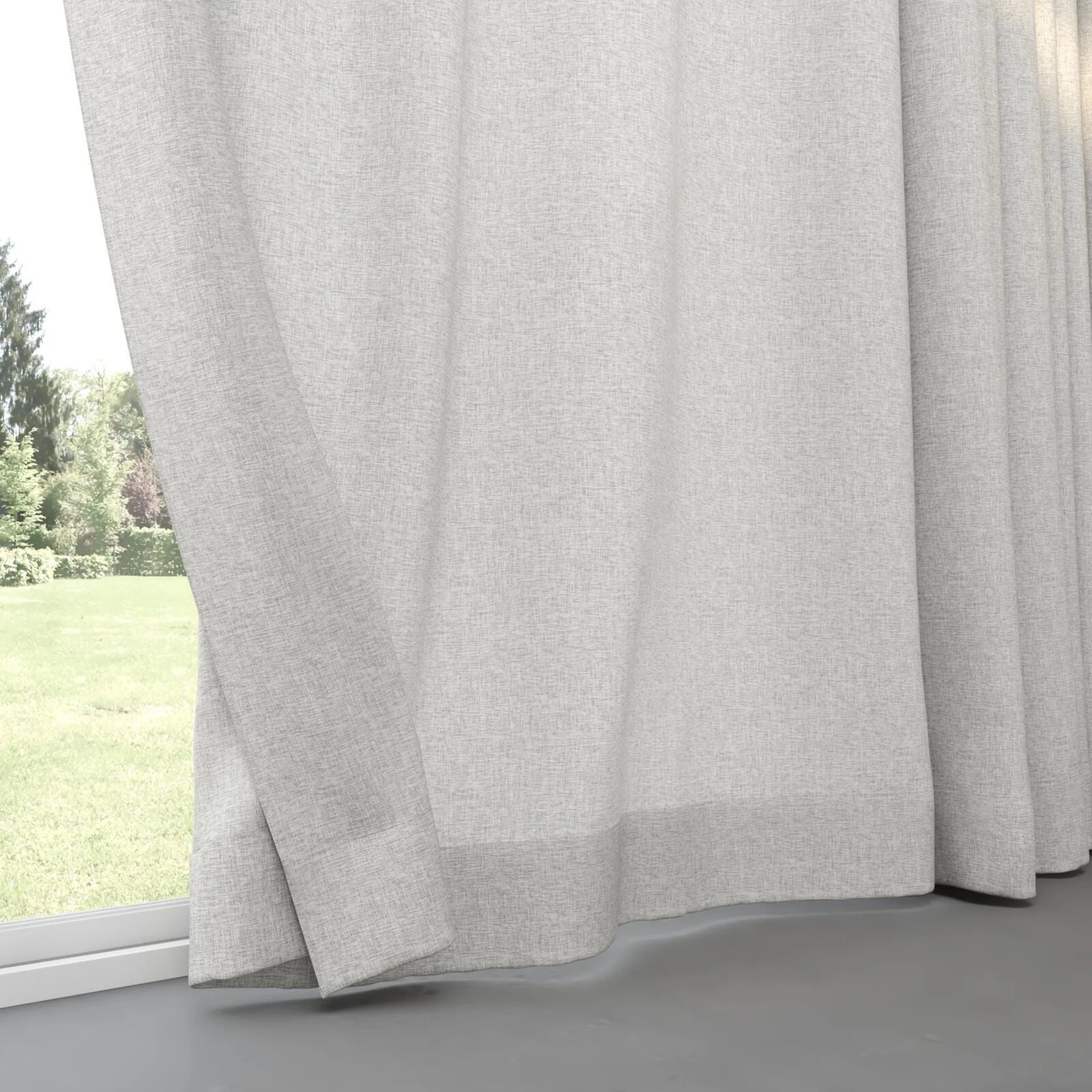 Bottom view of Envoy 2 Feather 320cm, pinch pleat