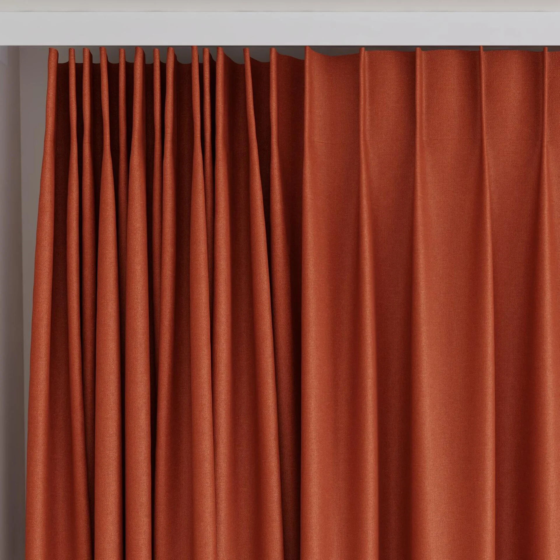Top view of Kanvas Sierra, on curtain rail