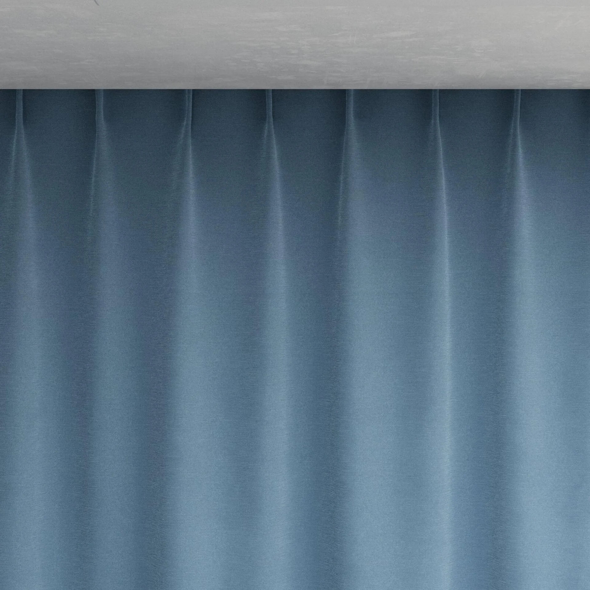 Top view of Moon Ocean, pinch pleat
