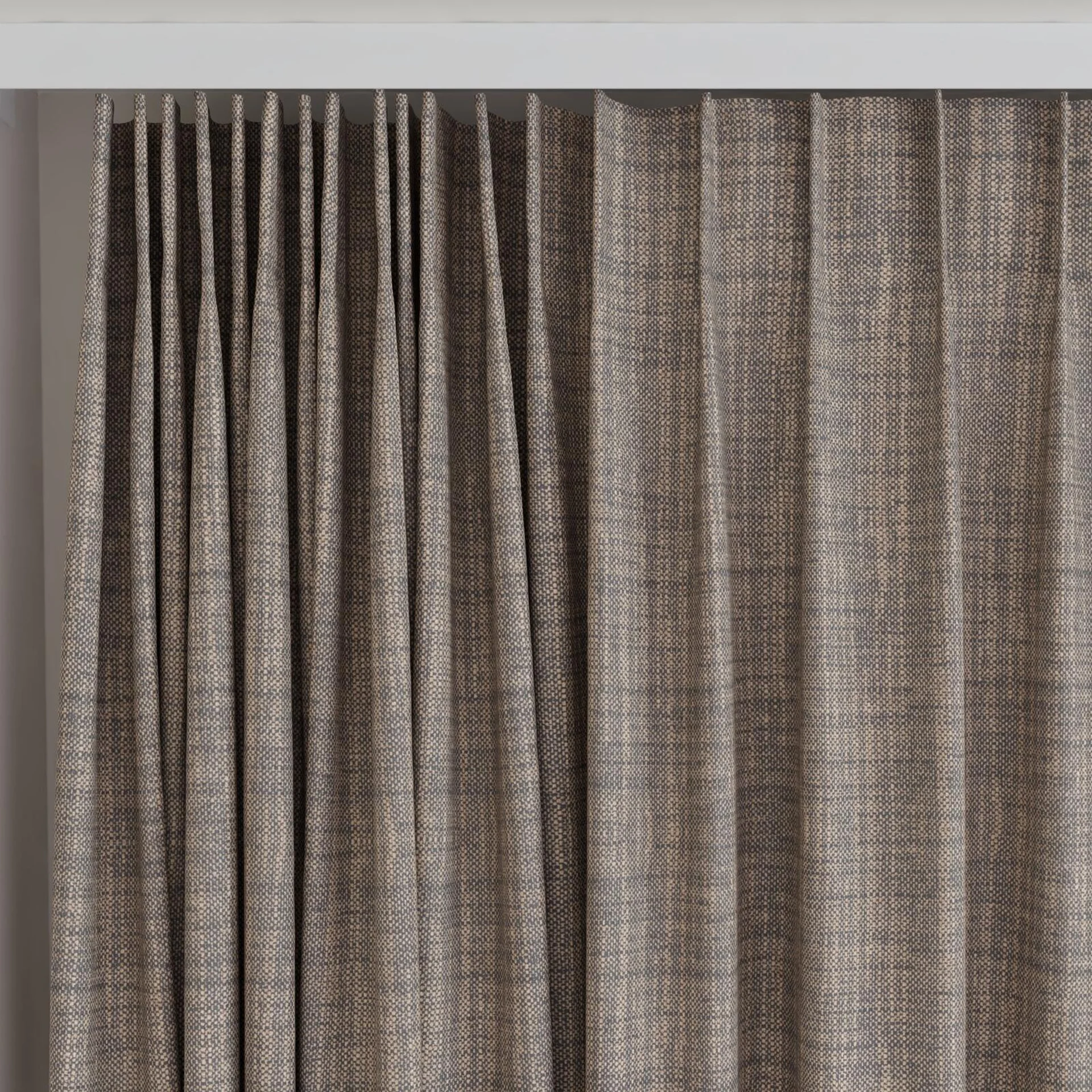 Top view of Planet Liquorice, on curtain rail