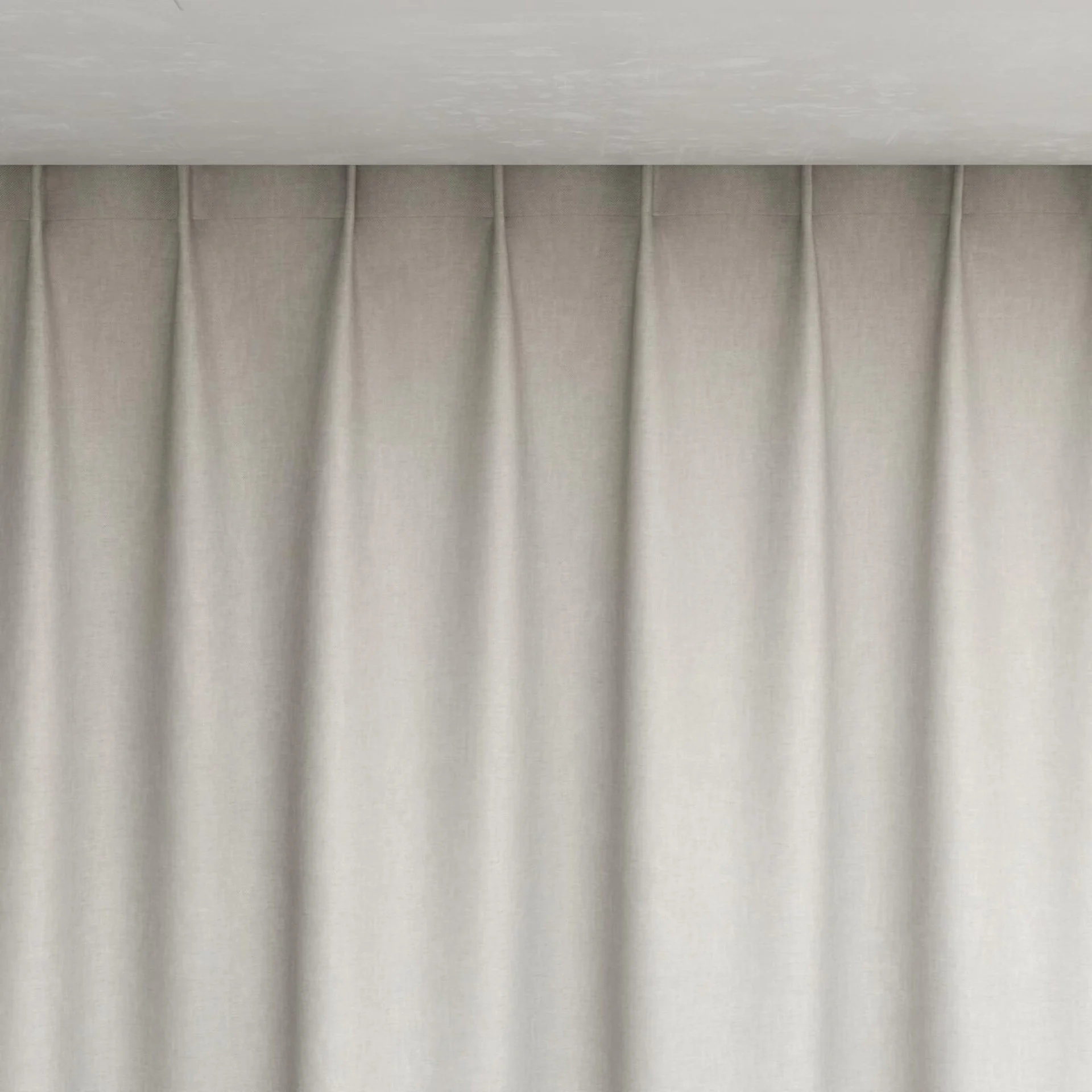 Top view of Glamour Limestone, pinch pleat