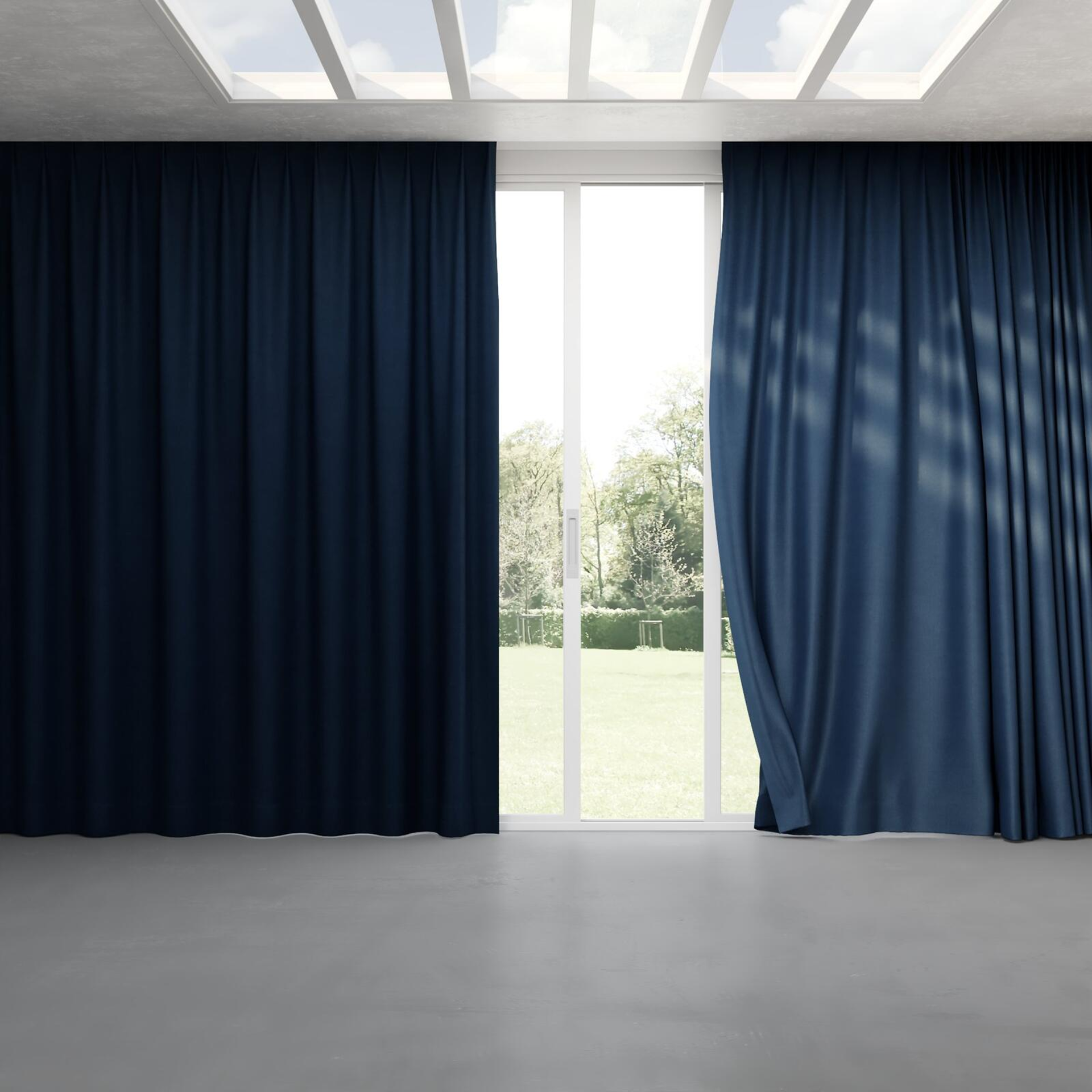 Full view of Lech Petrol, pinch pleat
