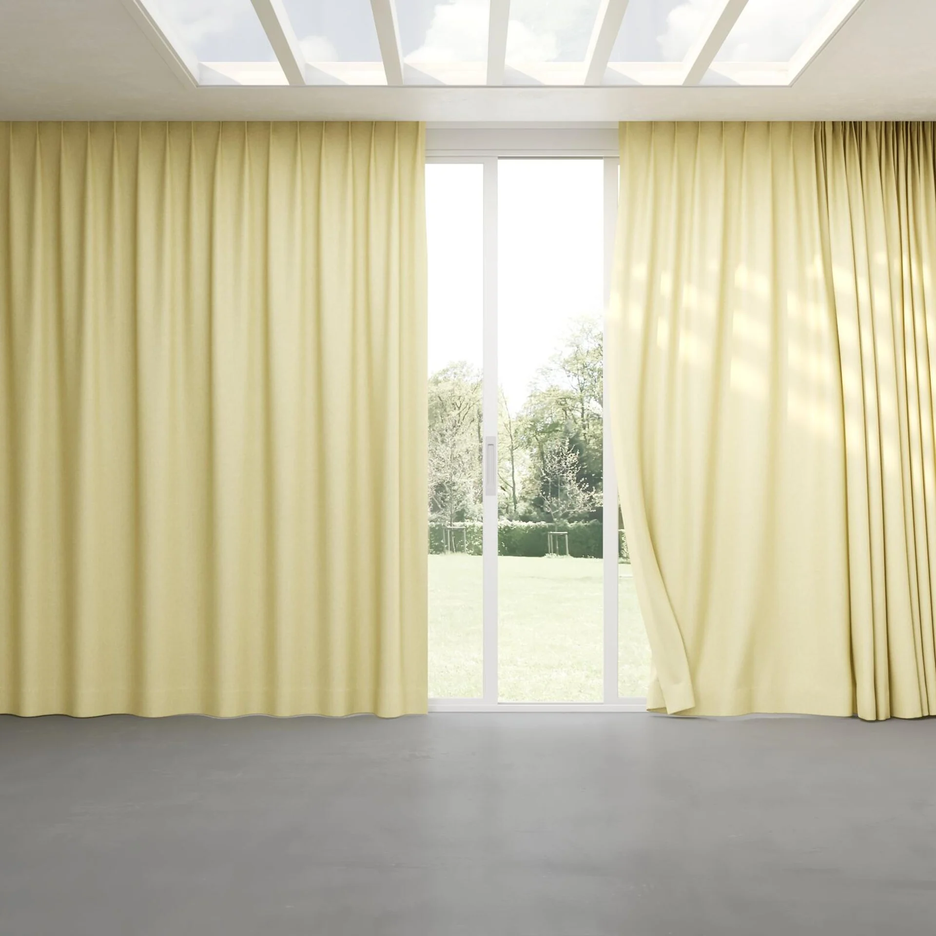 Full view of Hometown Sun, pinch pleat