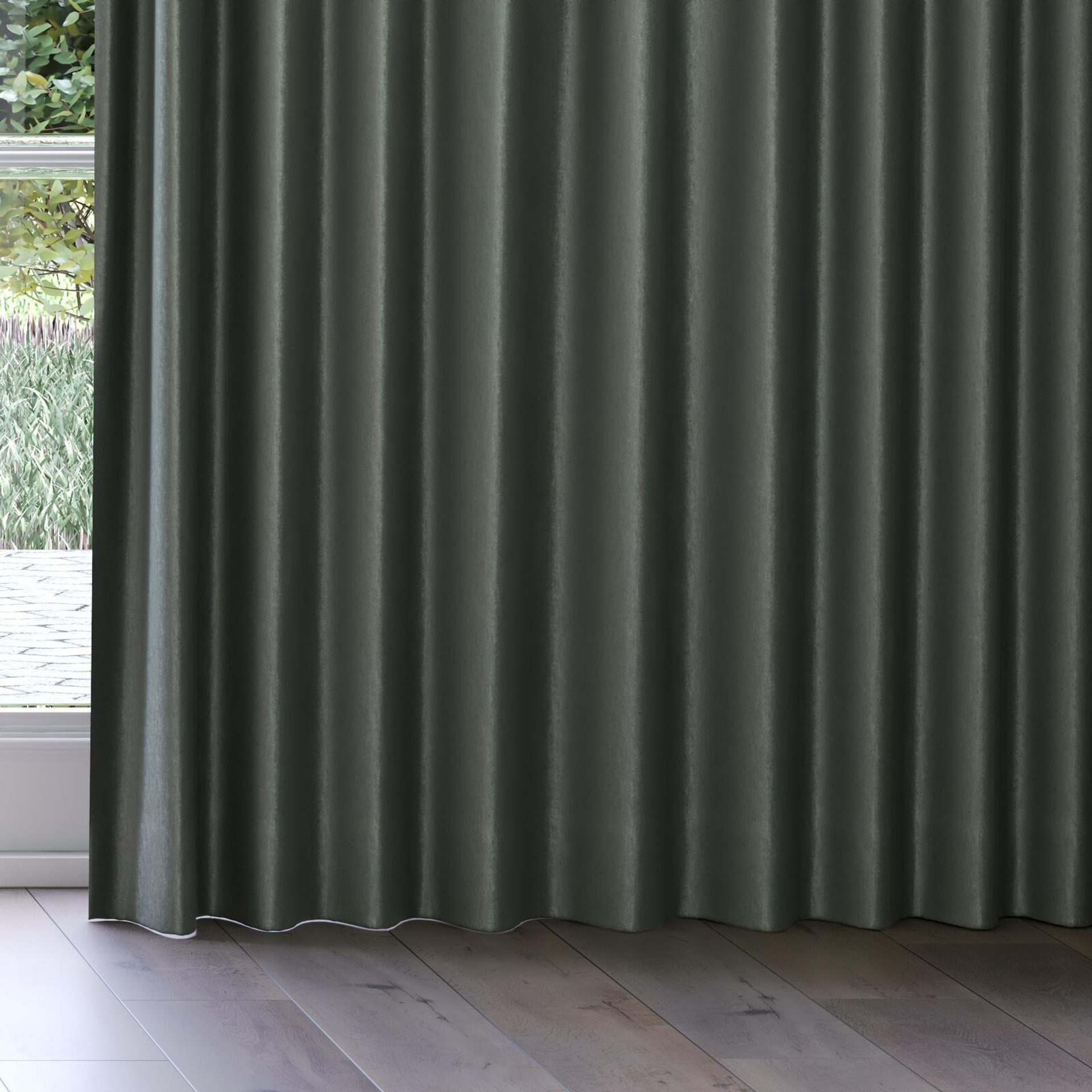 Bottom view of Recharge Pine, on curtain rail