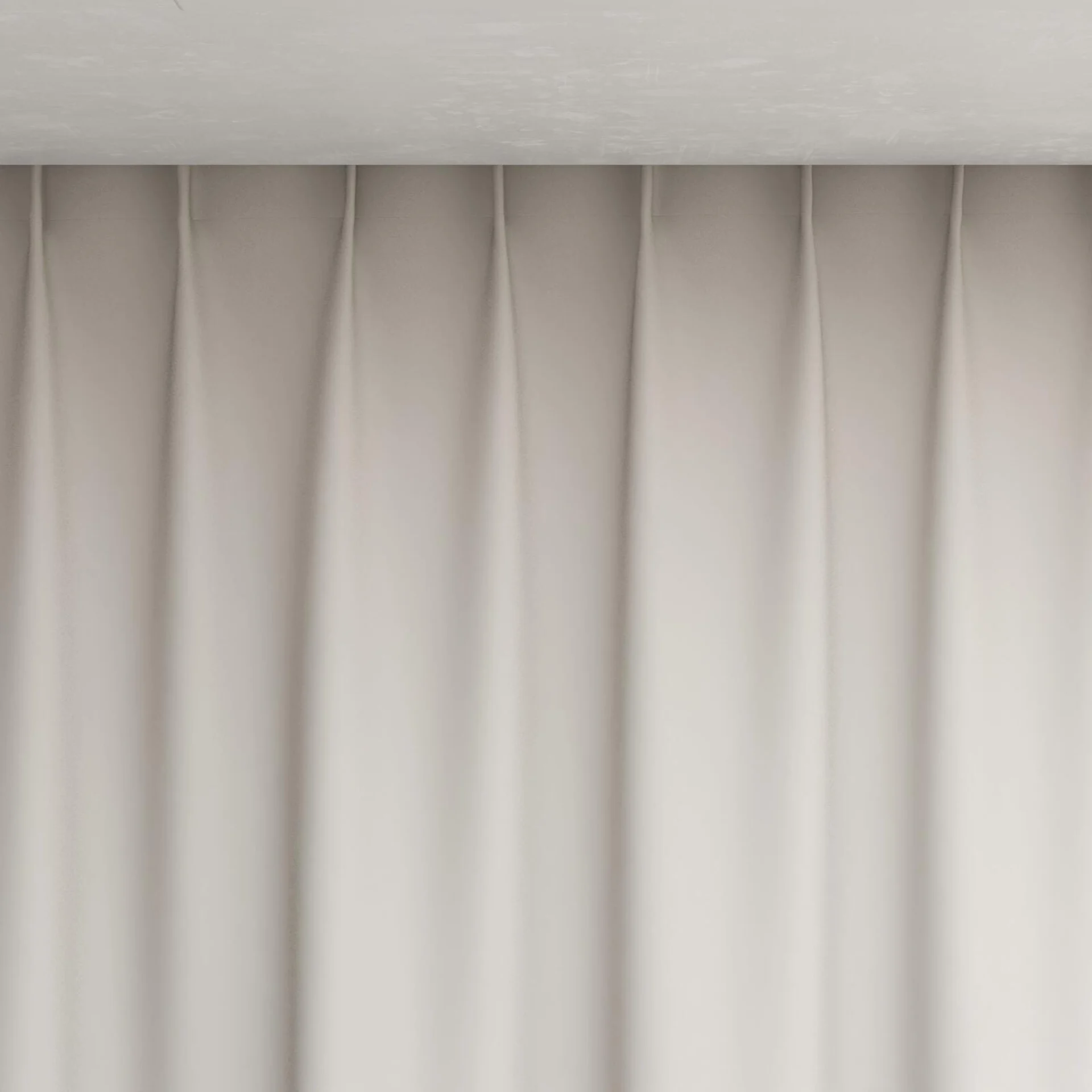Top view of Quantum FR Oyster, pinch pleat