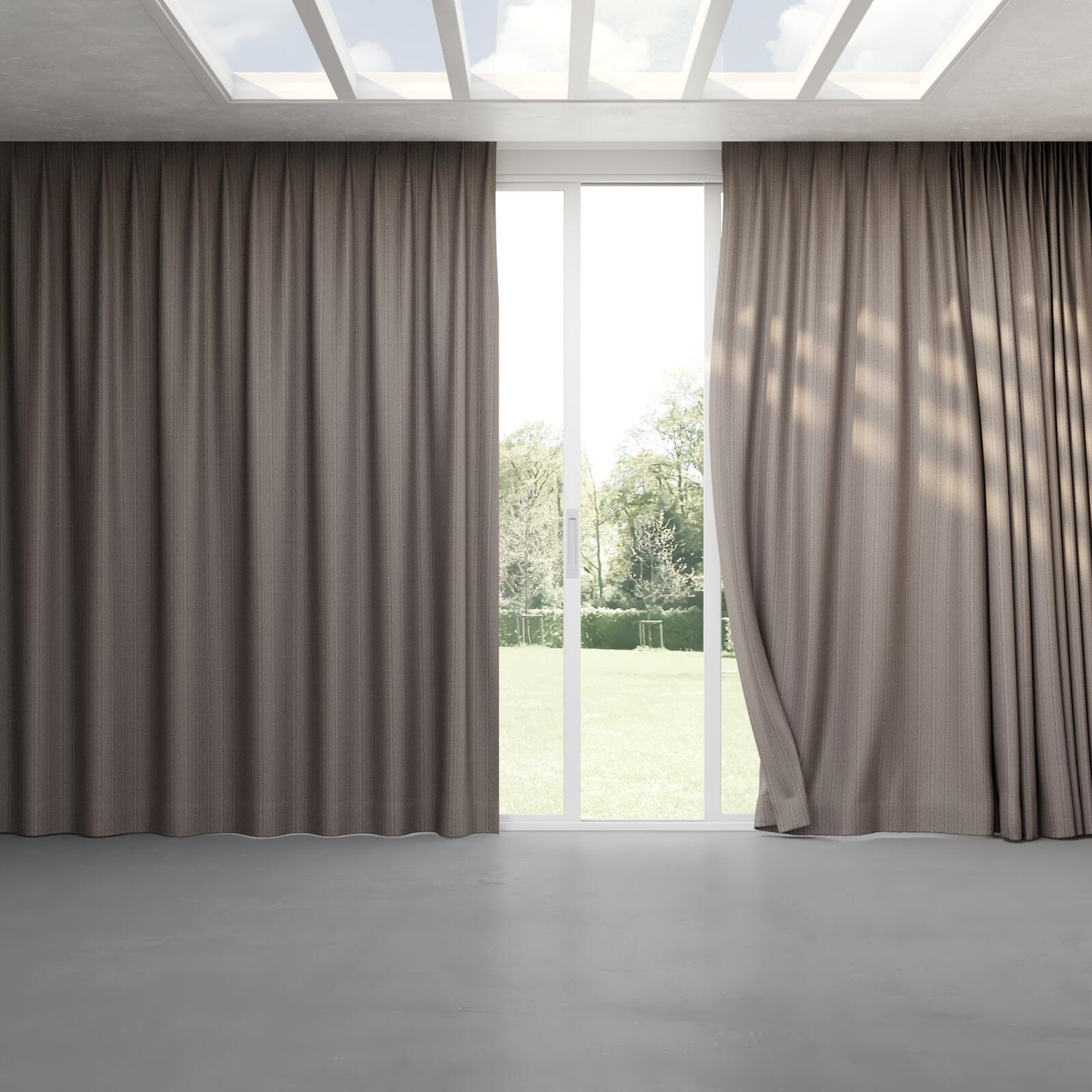 Full view of Iconji Charcoal, pinch pleat