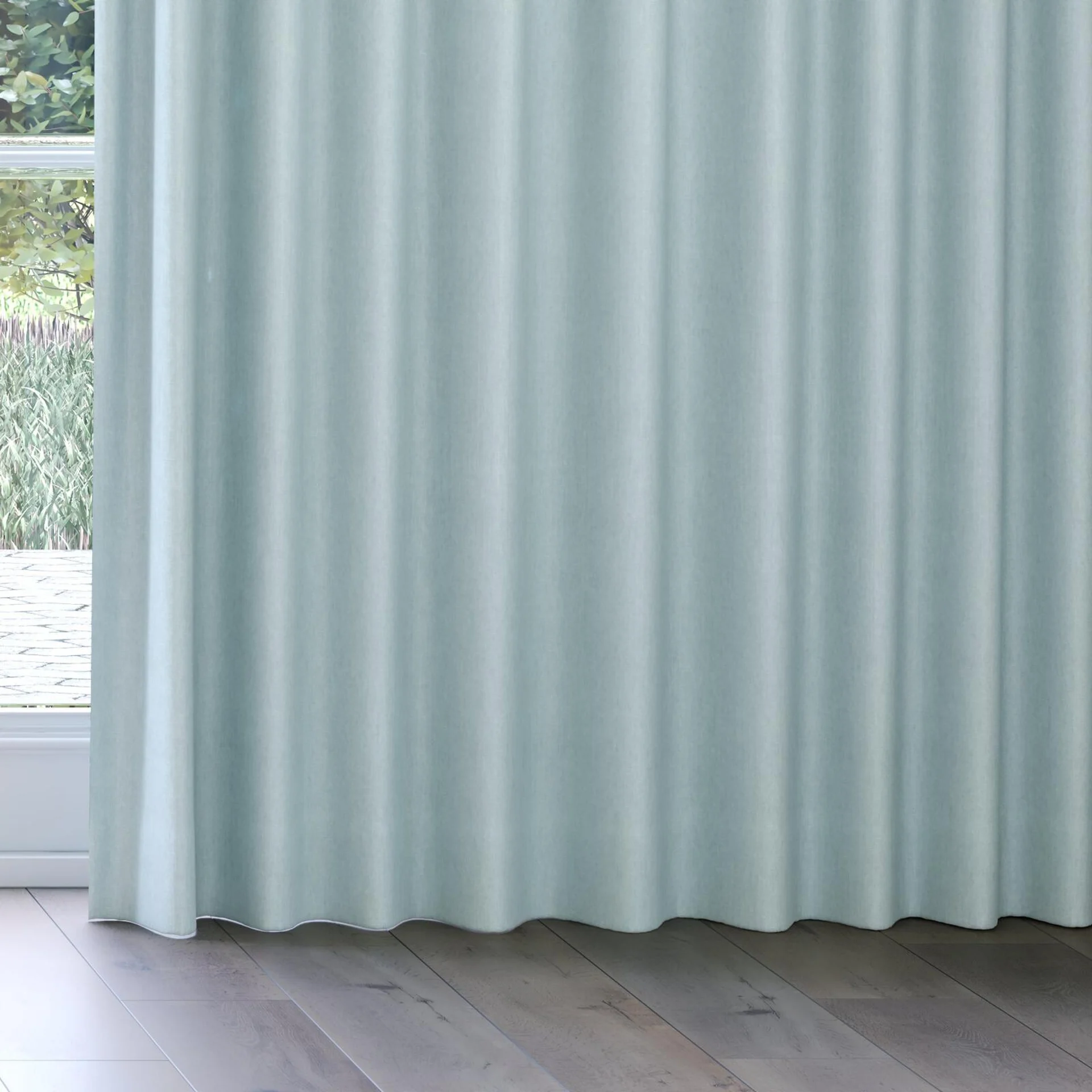 Bottom view of Rover Sky, on curtain rail