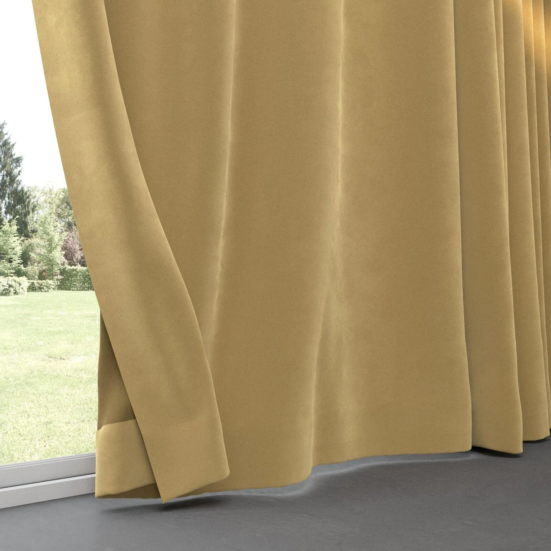 Bottom view of Verbier Camel, pinch pleat