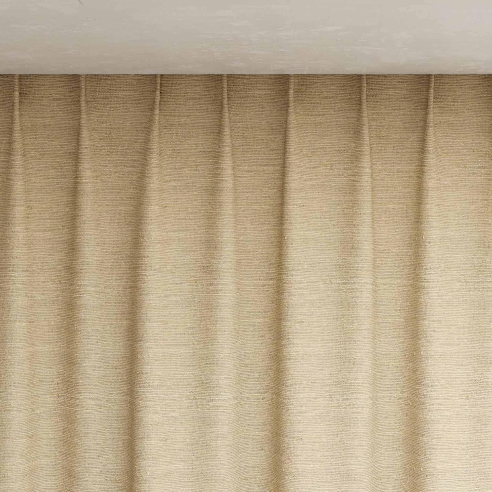 Top view of Tennessee Tussah Rose Gold, pinch pleat