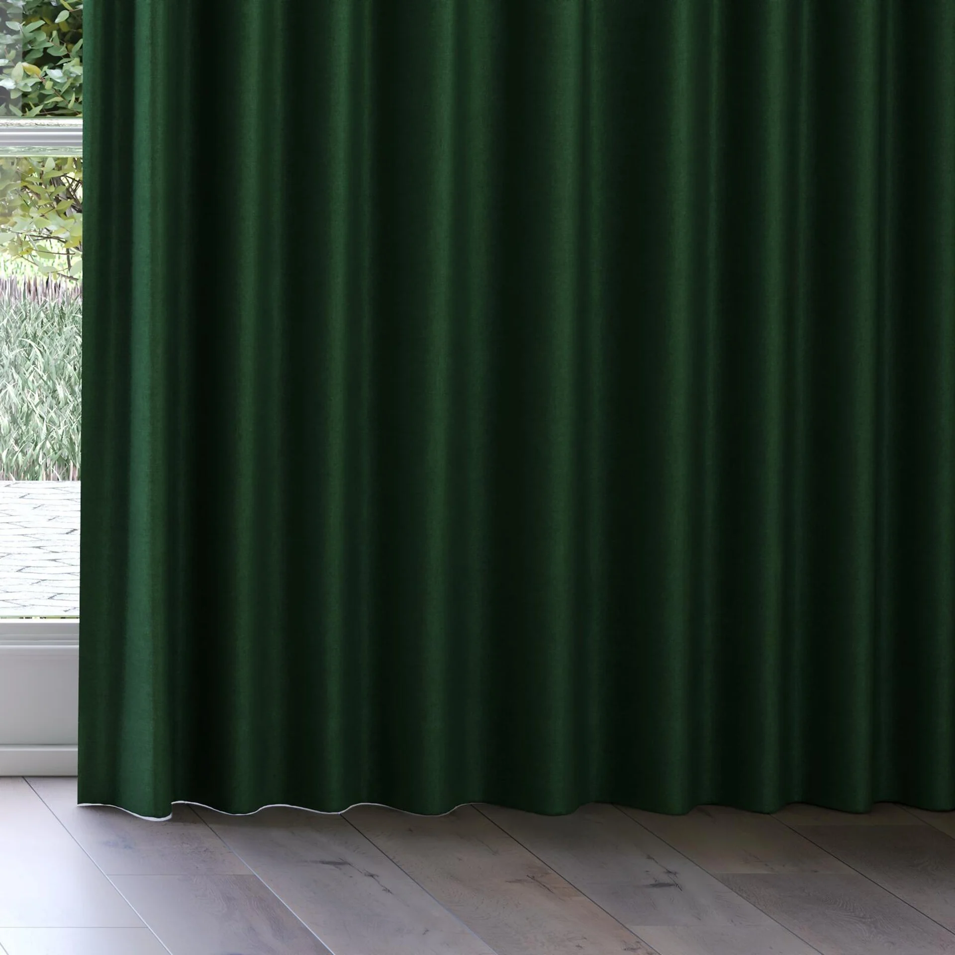 Bottom view of Drama Ivy, on curtain rail