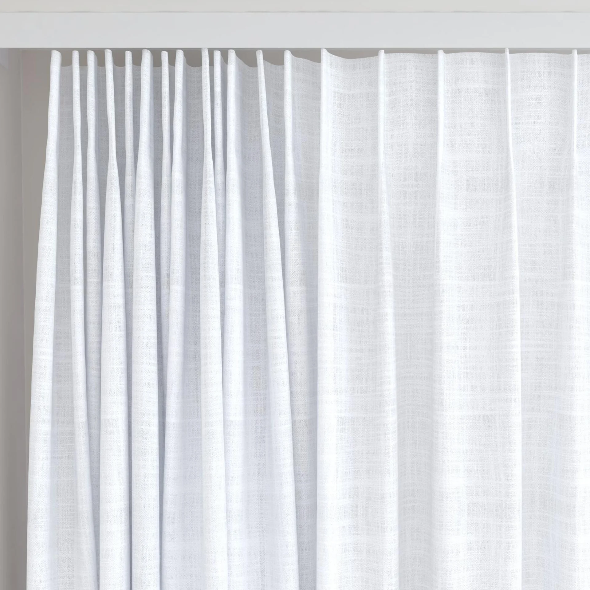Top view of Release Pure, on curtain rail