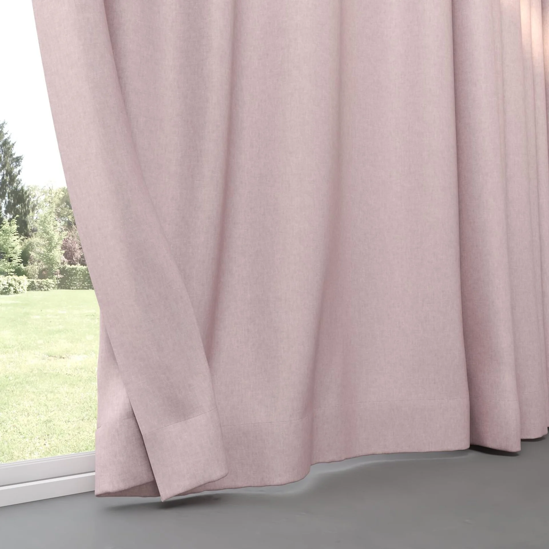 Bottom view of Hometown Petal, pinch pleat