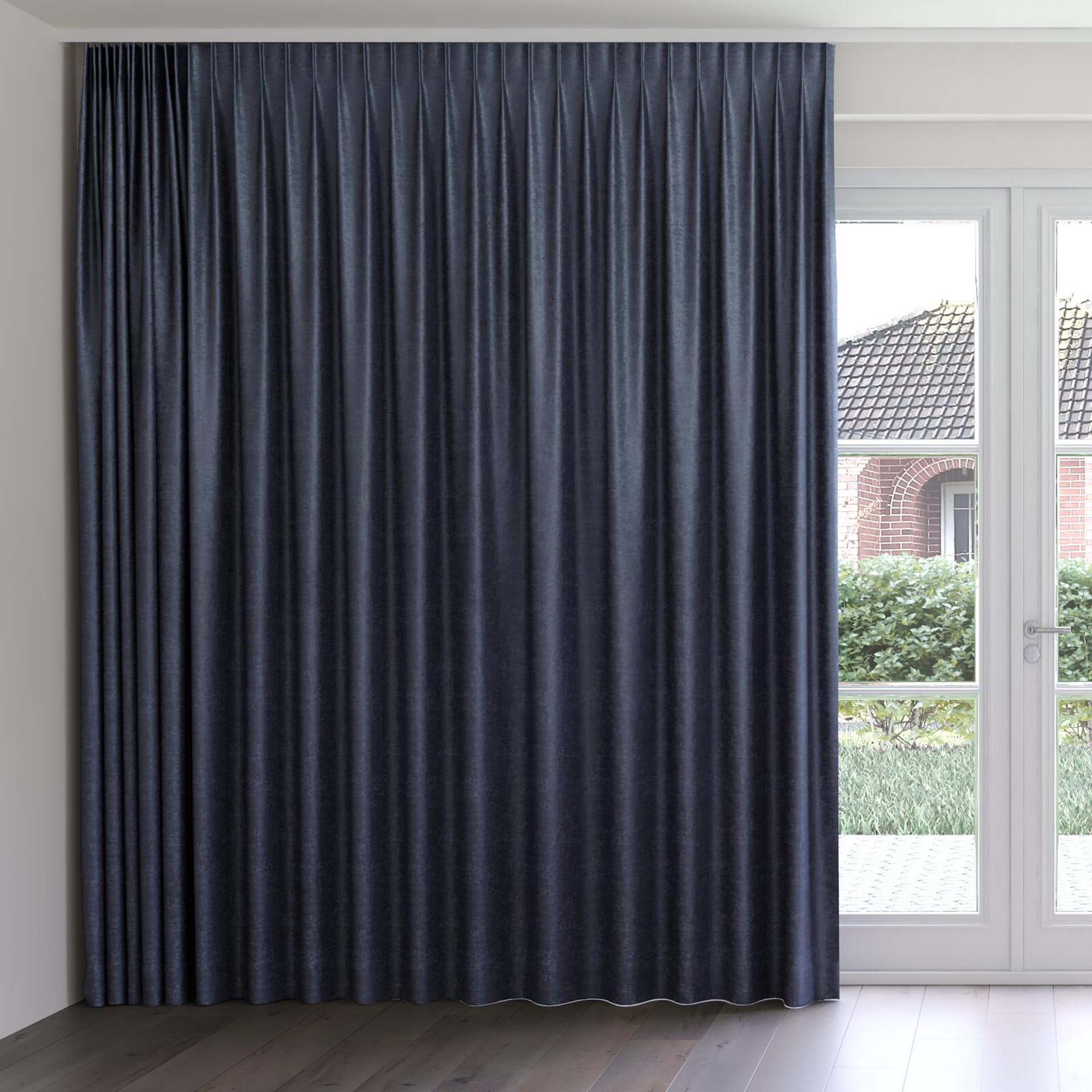 Front view of Hug Ink, on curtain rail