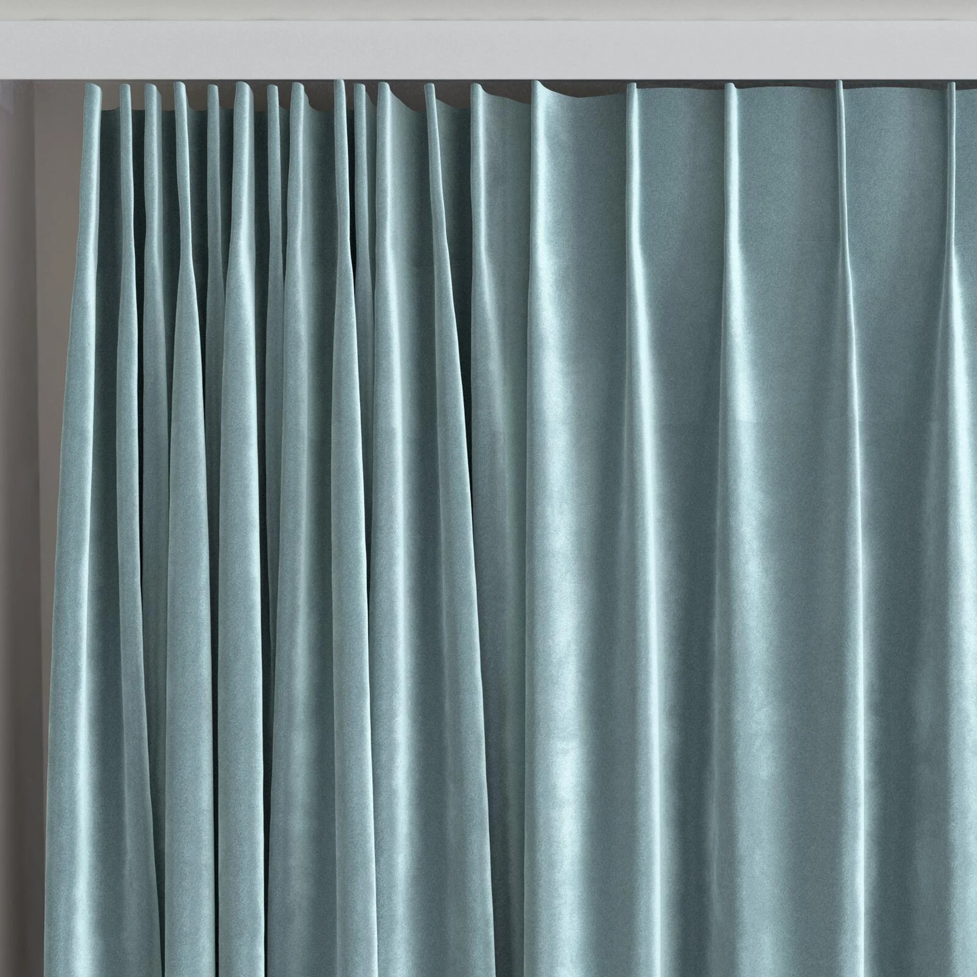 Top view of Velvelux Dragonfly, on curtain rail