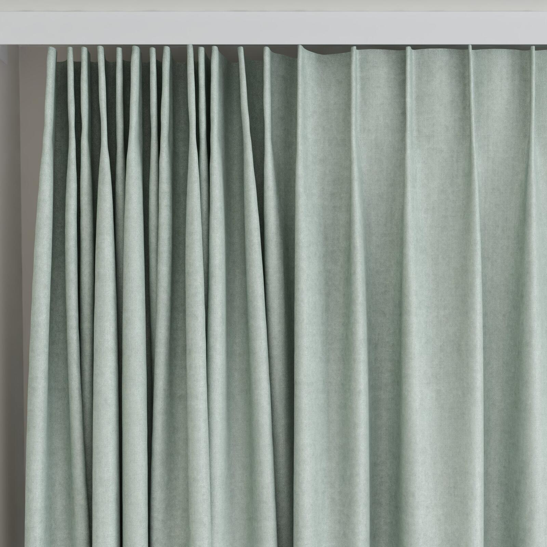Top view of Monterey Surf, on curtain rail