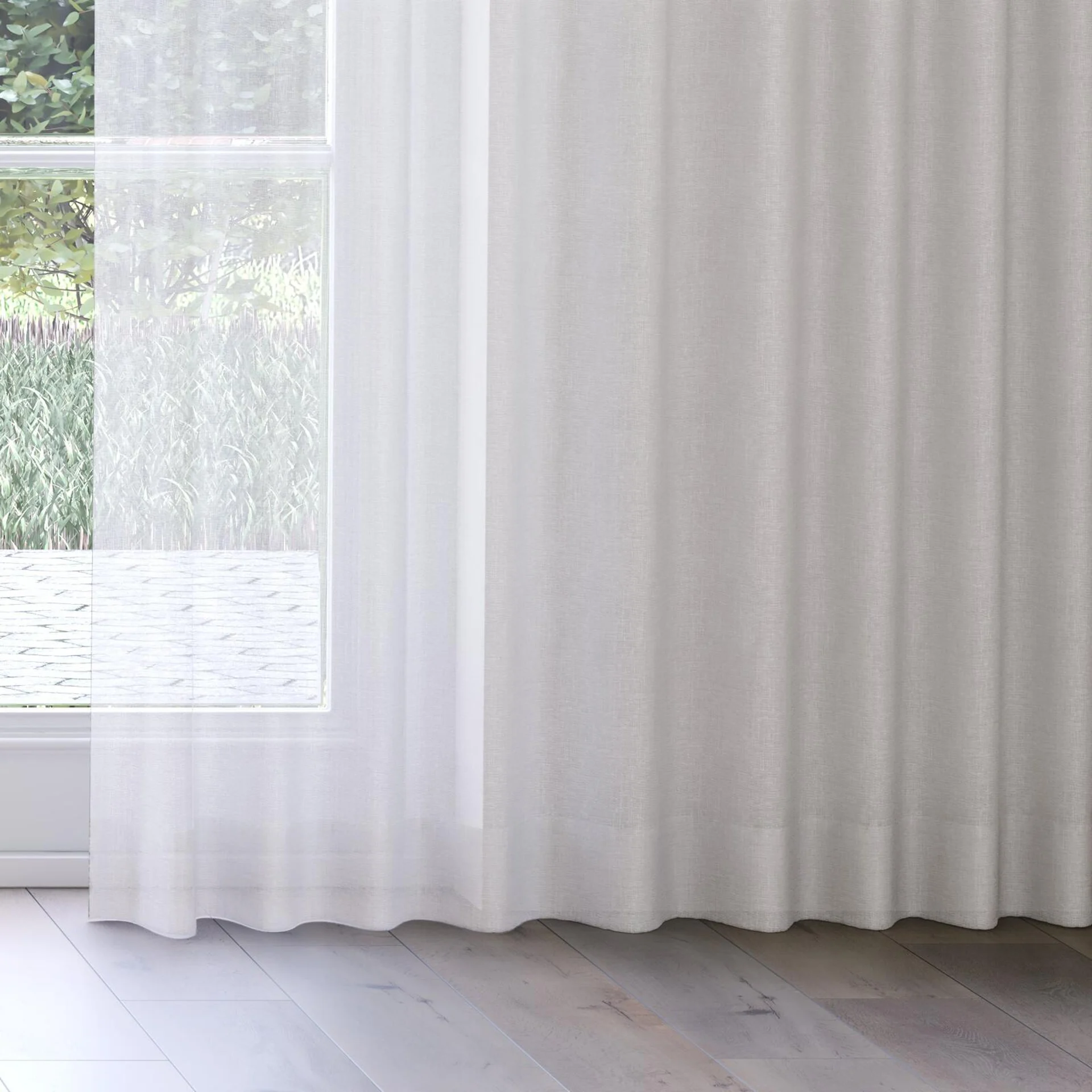 Bottom view of Antipodes Cloud, on curtain rail