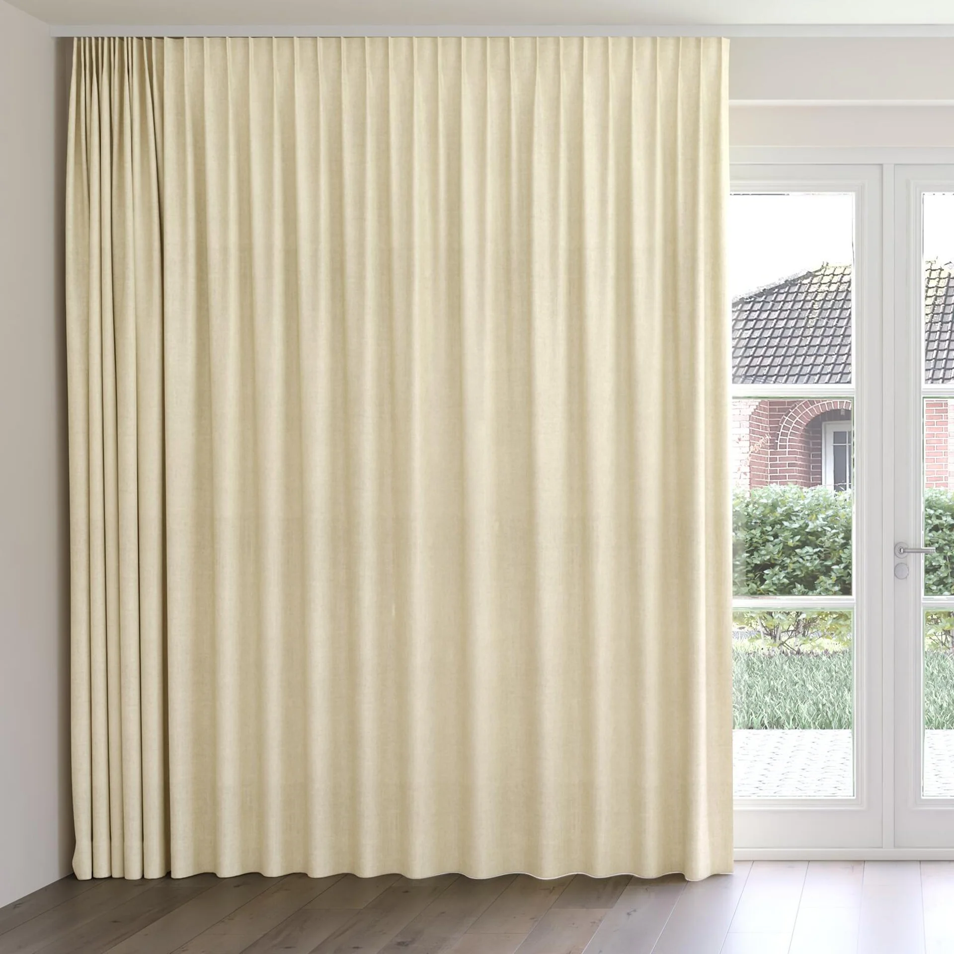 Front view of Monterey Antique, on curtain rail