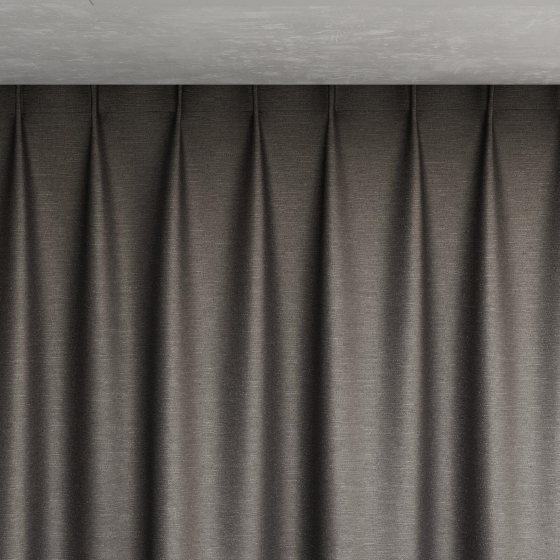 Top view of Provence Pewter, pinch pleat