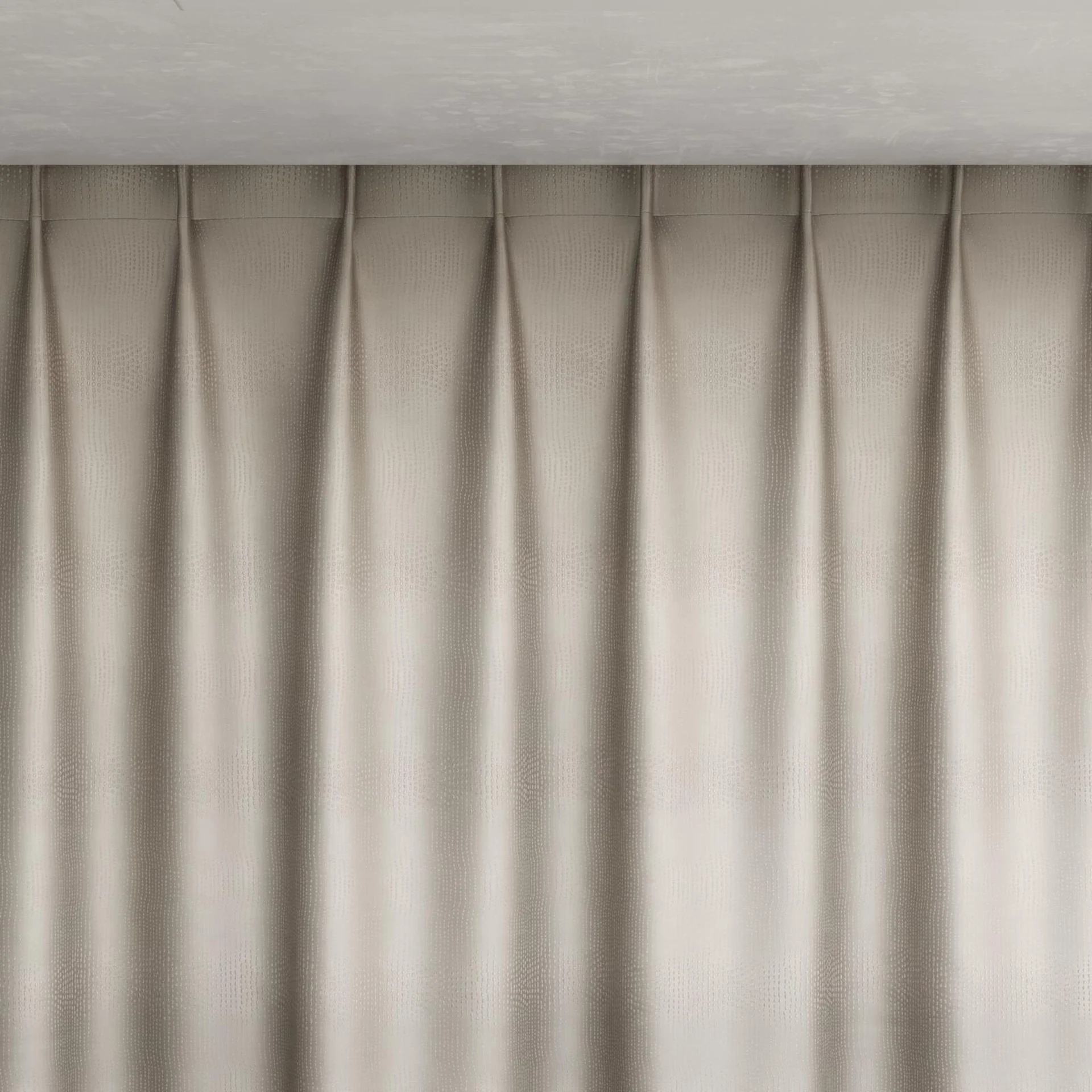 Top view of Glint Pelican, pinch pleat