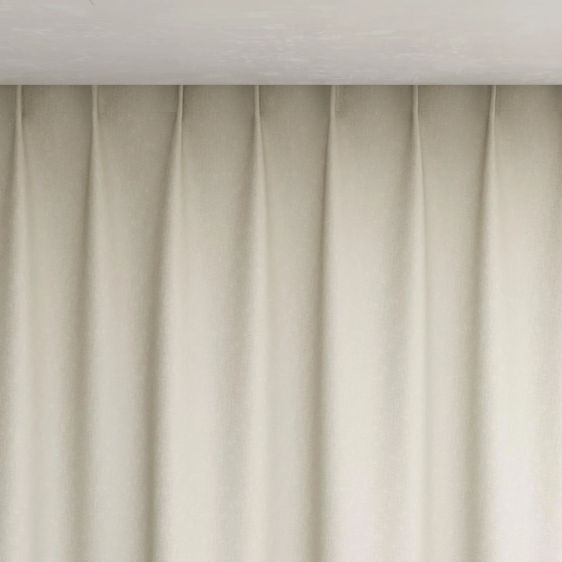Top view of Rewind Sesame, pinch pleat