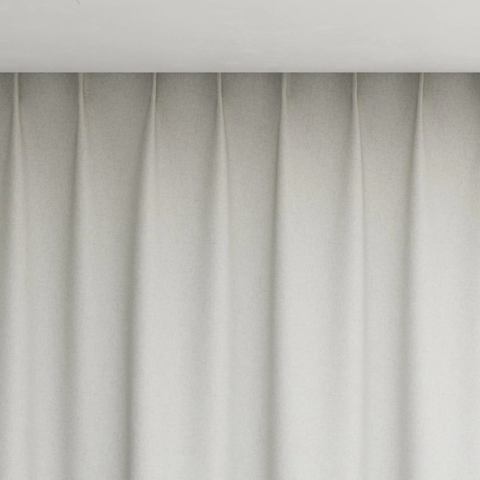 Top view of Retreat II Limestone, pinch pleat