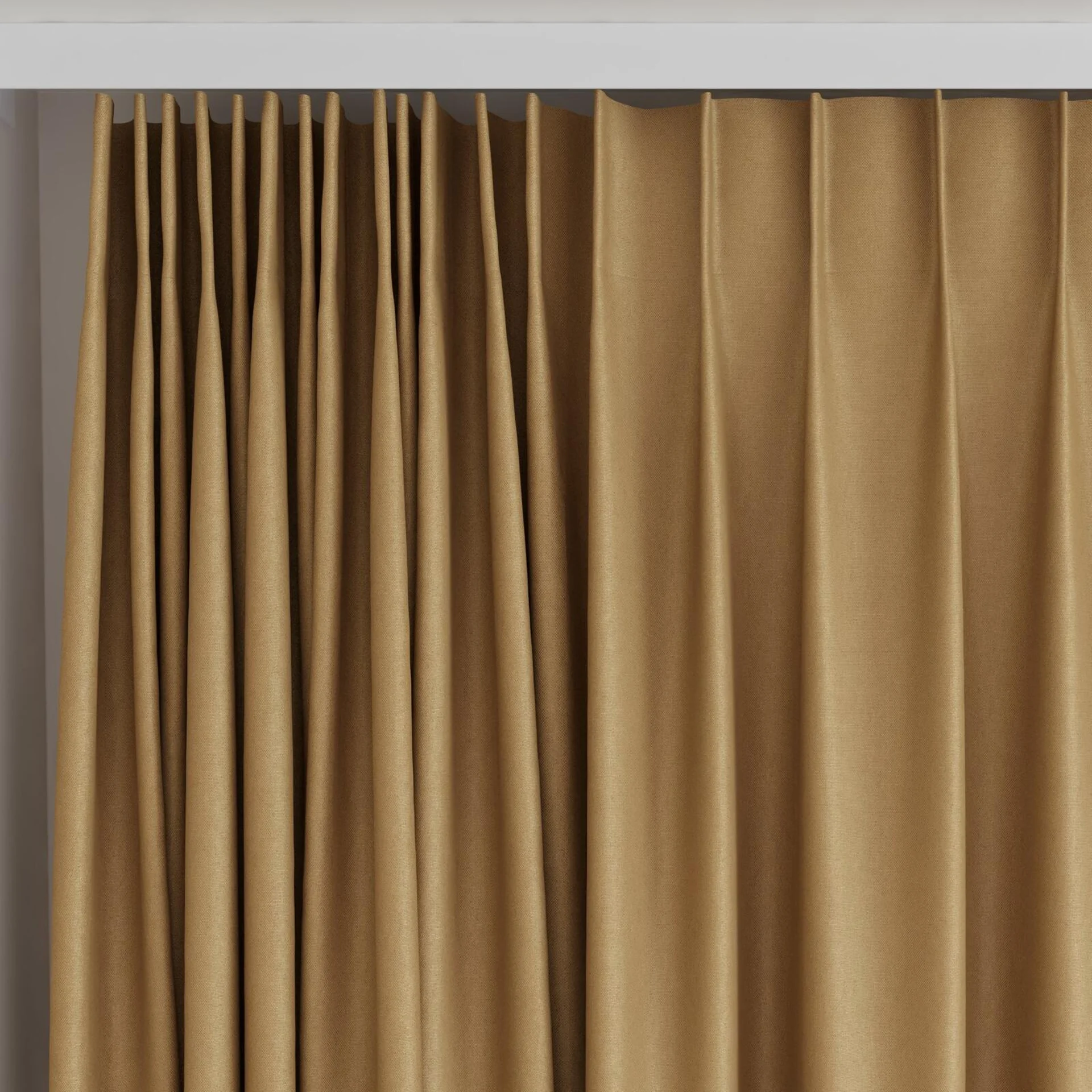 Top view of Woolskin Antelope, on curtain rail
