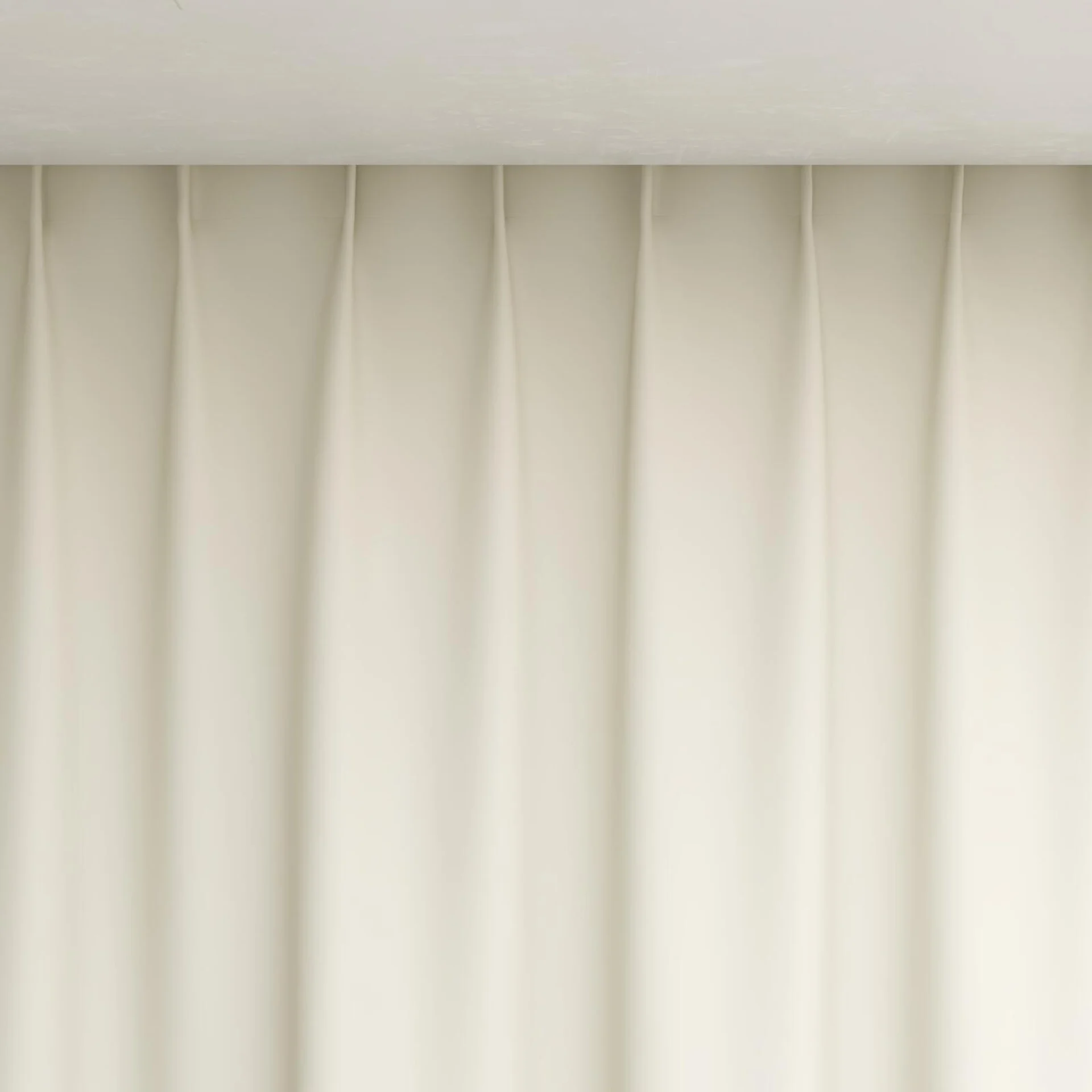 Top view of Vela Flax, pinch pleat