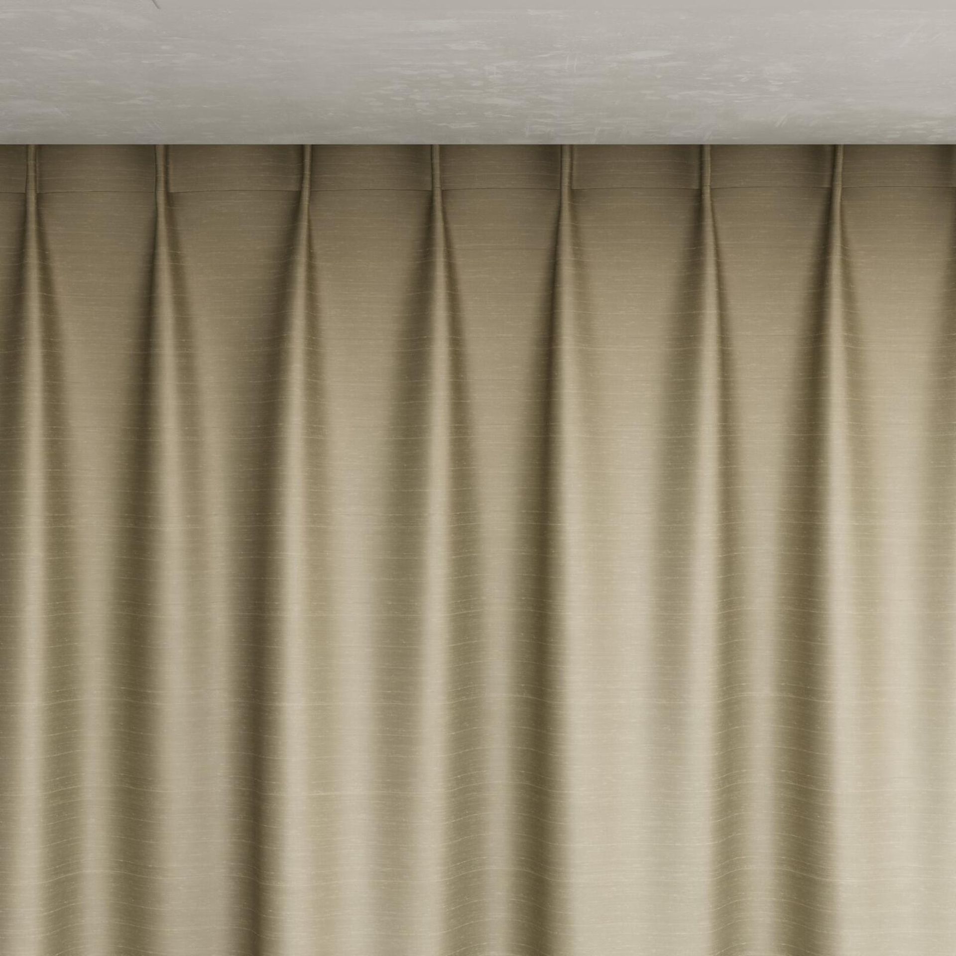 Top view of Silky Sponge, pinch pleat