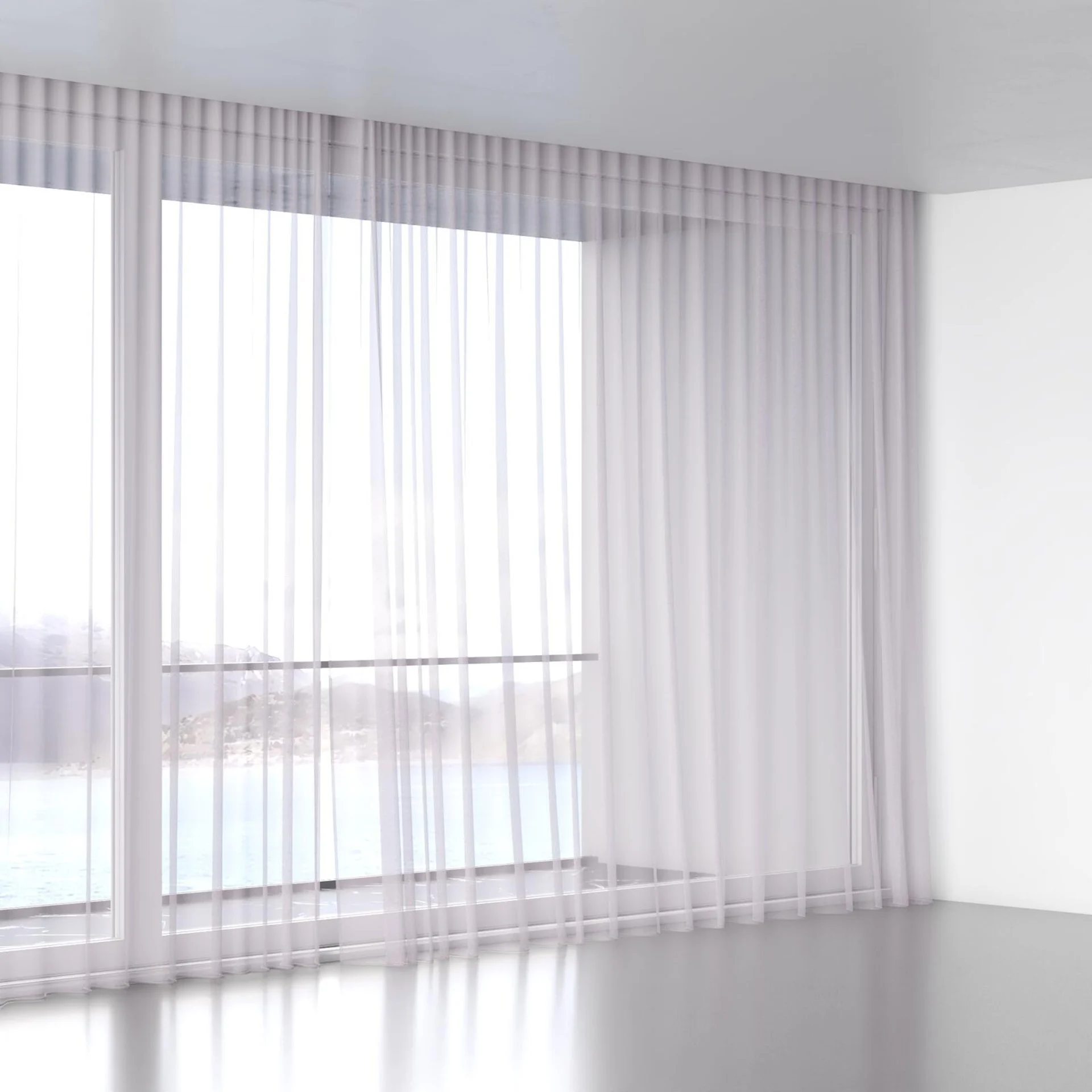Full view of Xo Quartz, wave pleat