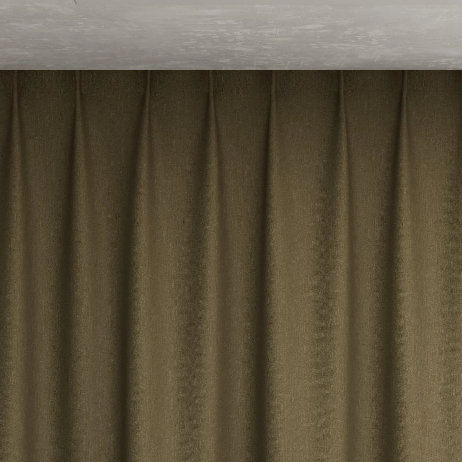 Top view of Excel Army, pinch pleat