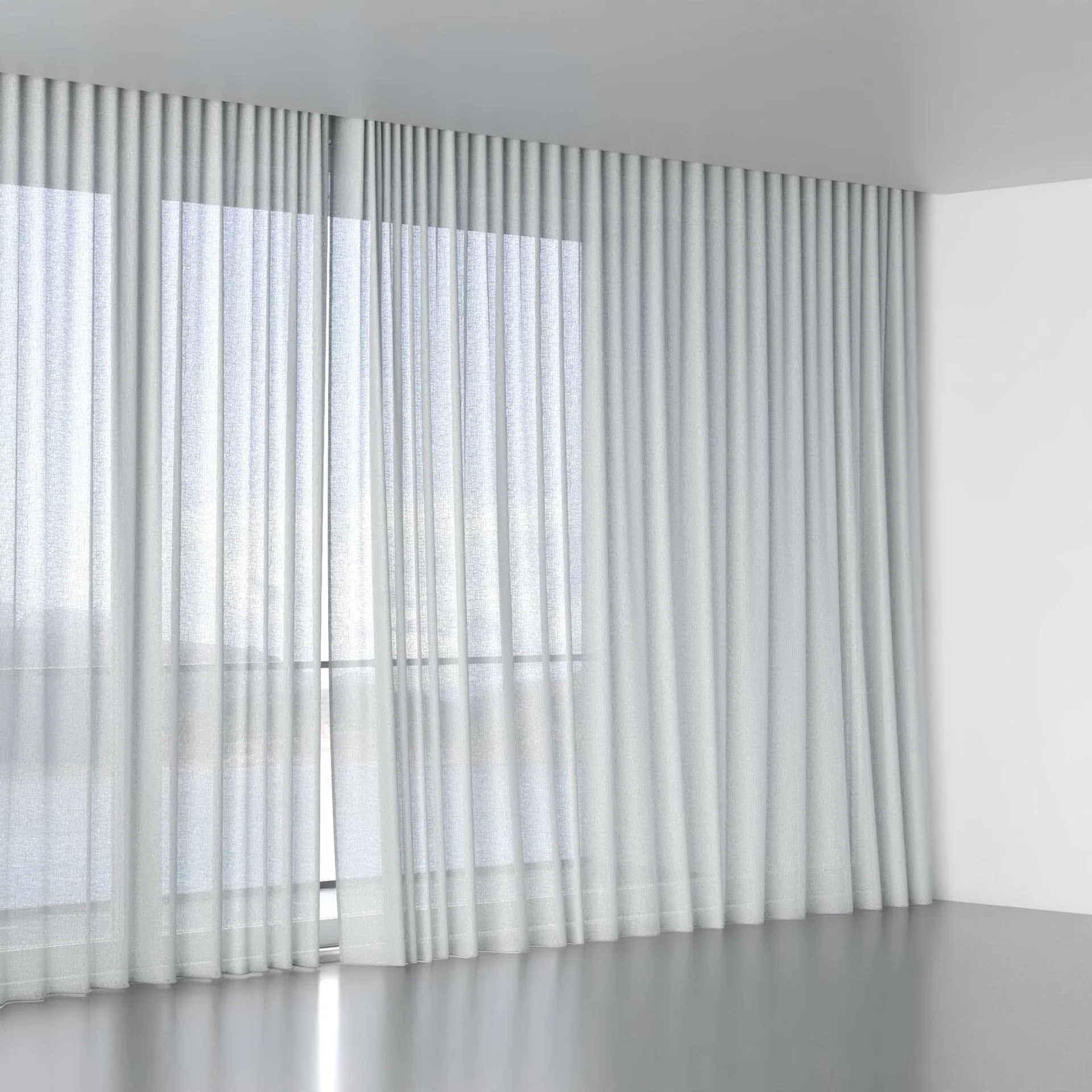 Full view of Mindful Dew, wave pleat