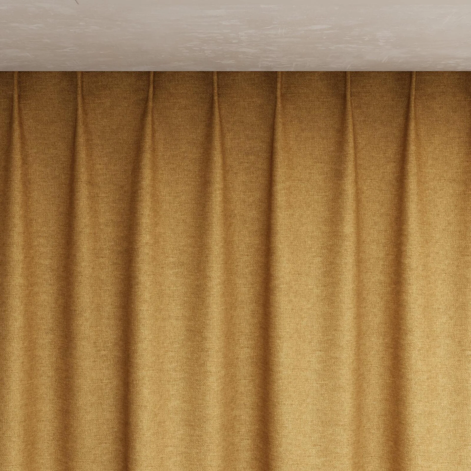 Top view of Colourwash Amber, pinch pleat