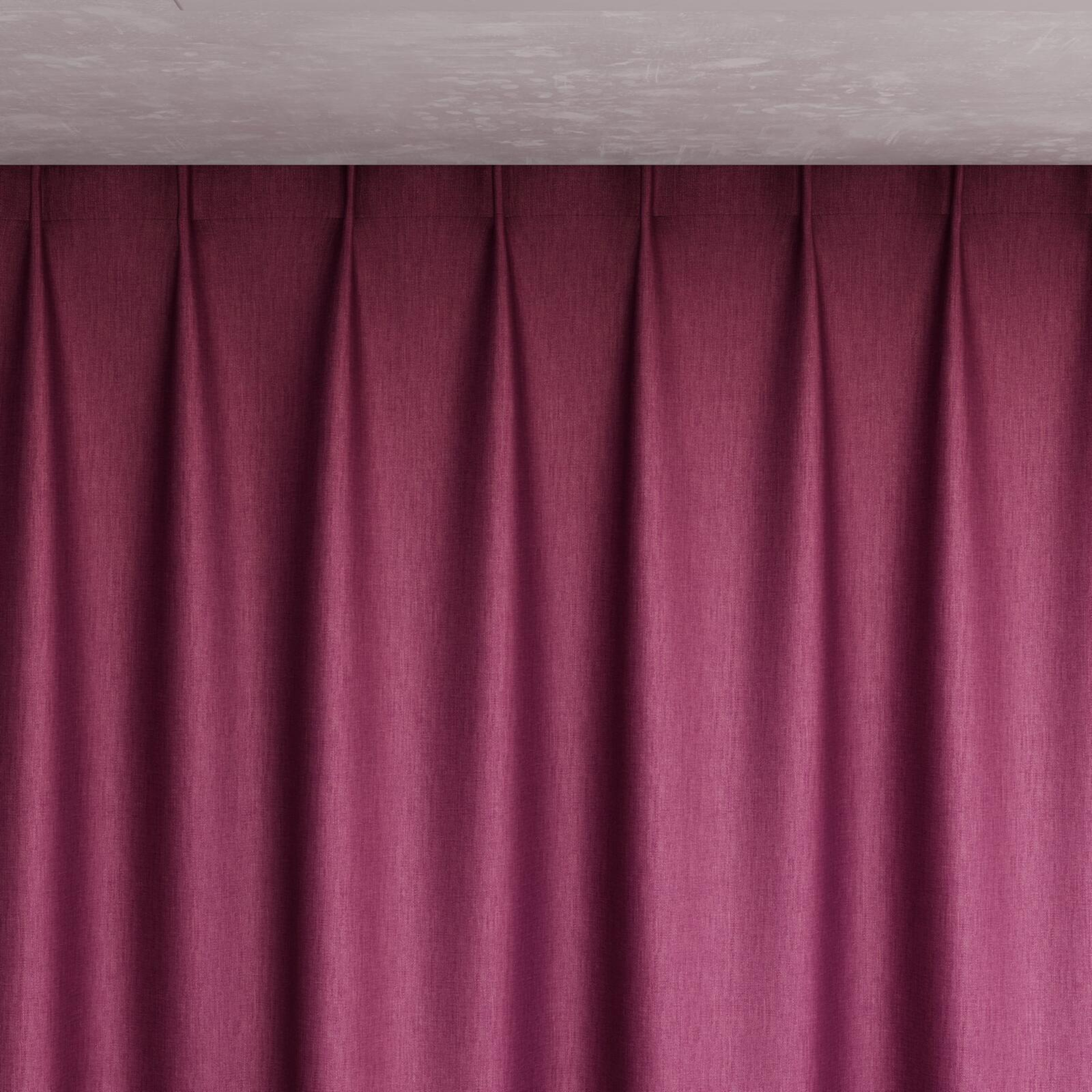 Top view of Matrix Fuchsia, pinch pleat