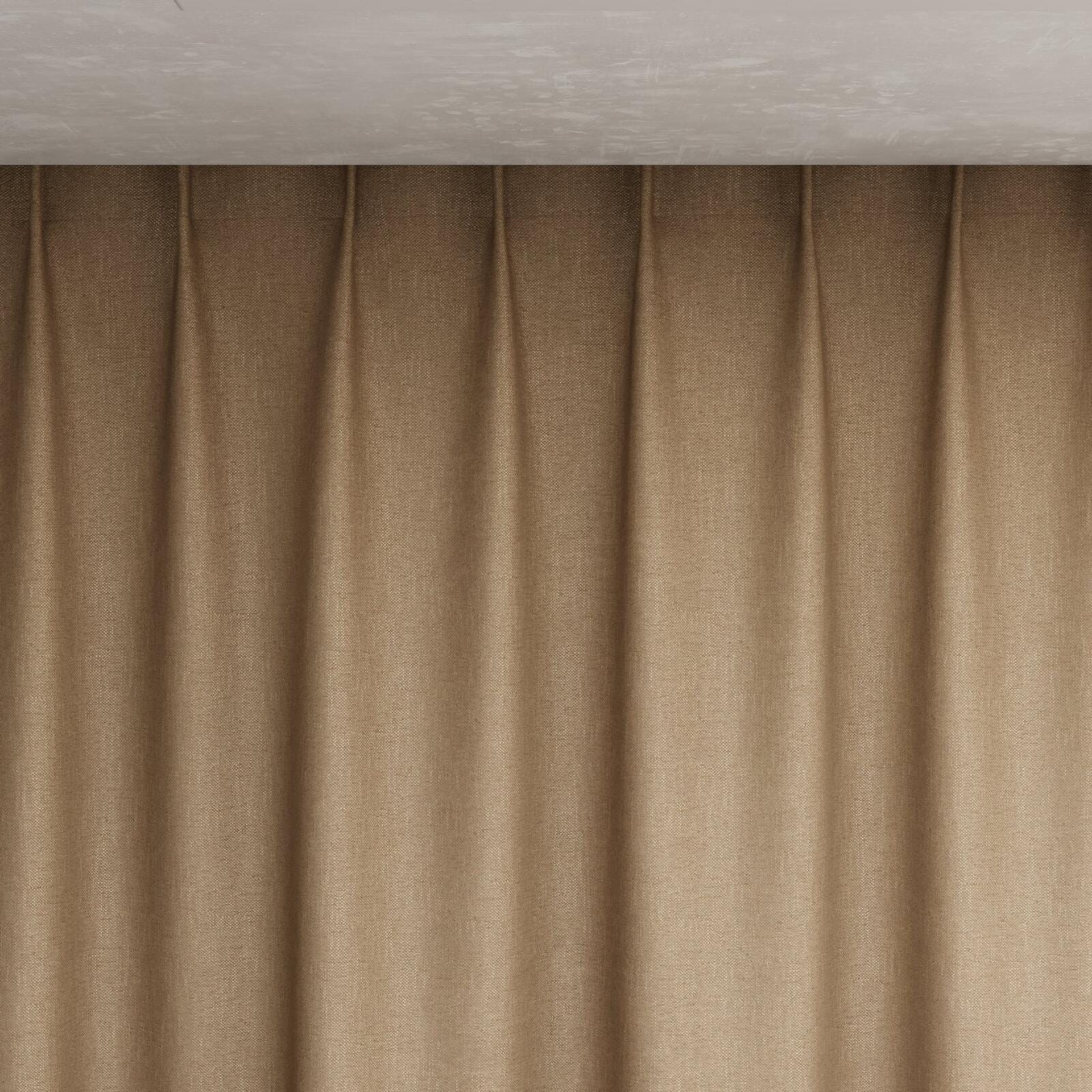 Top view of Bronco Stucco, pinch pleat