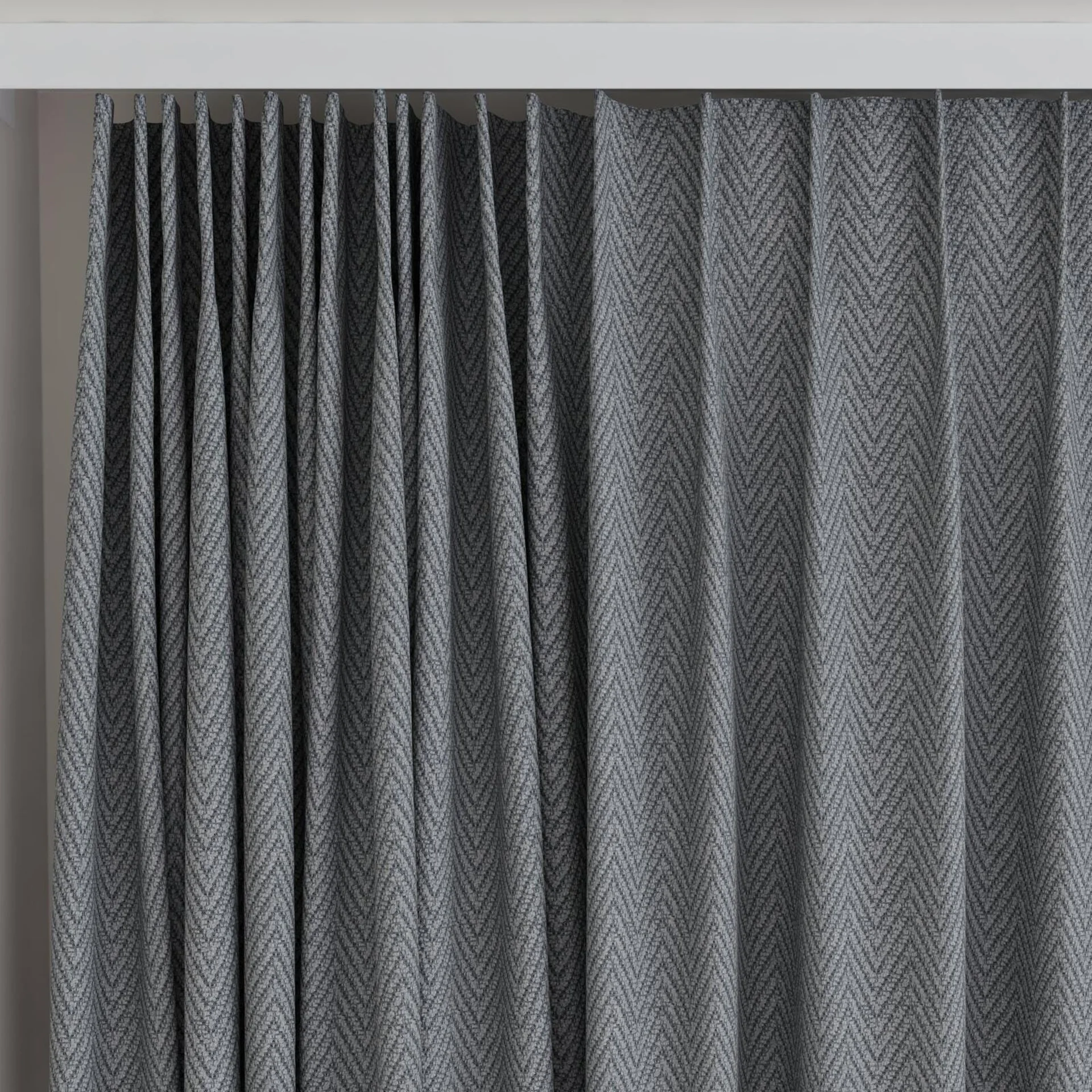 Top view of Saiph Metal, on curtain rail