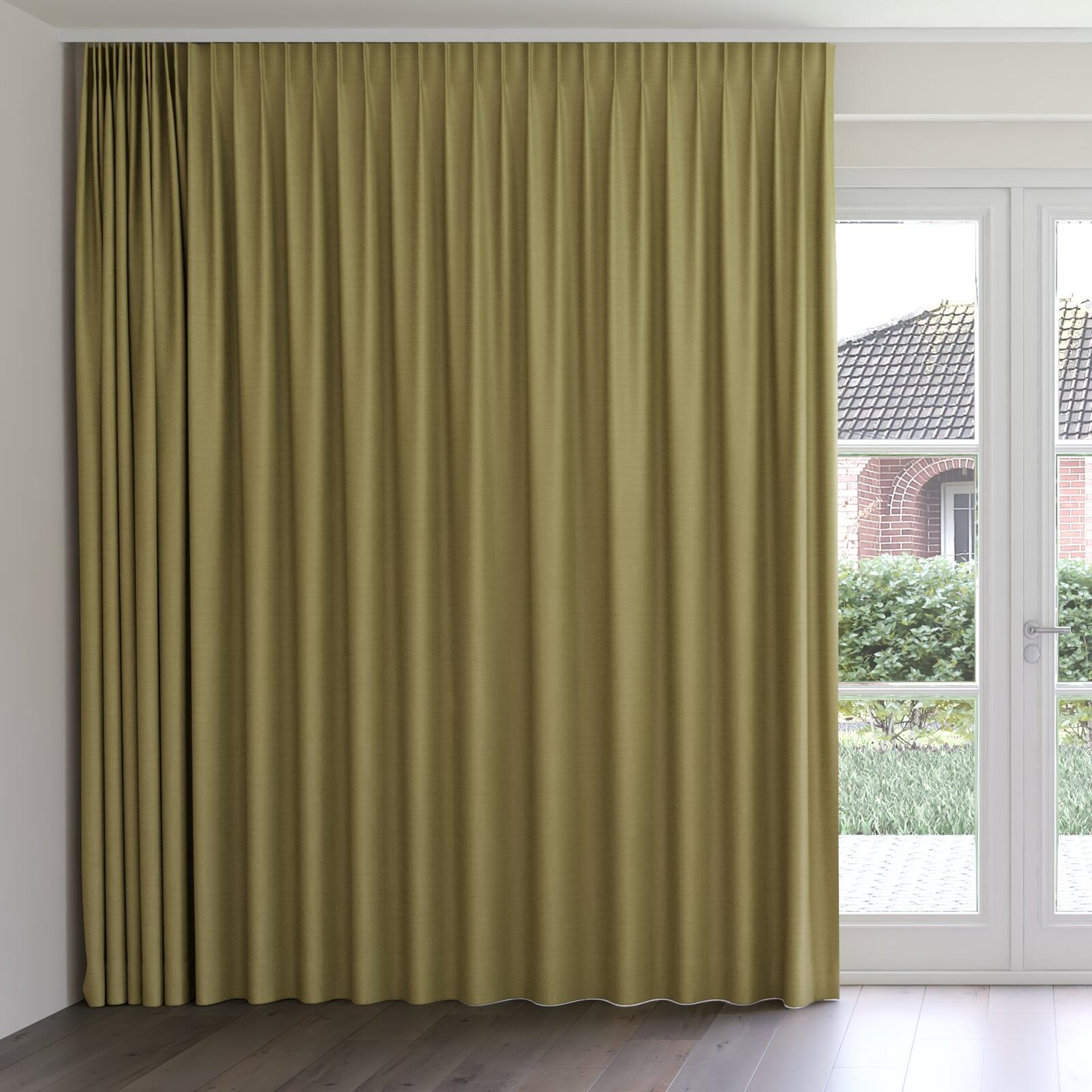 Front view of Linex Fern, on curtain rail