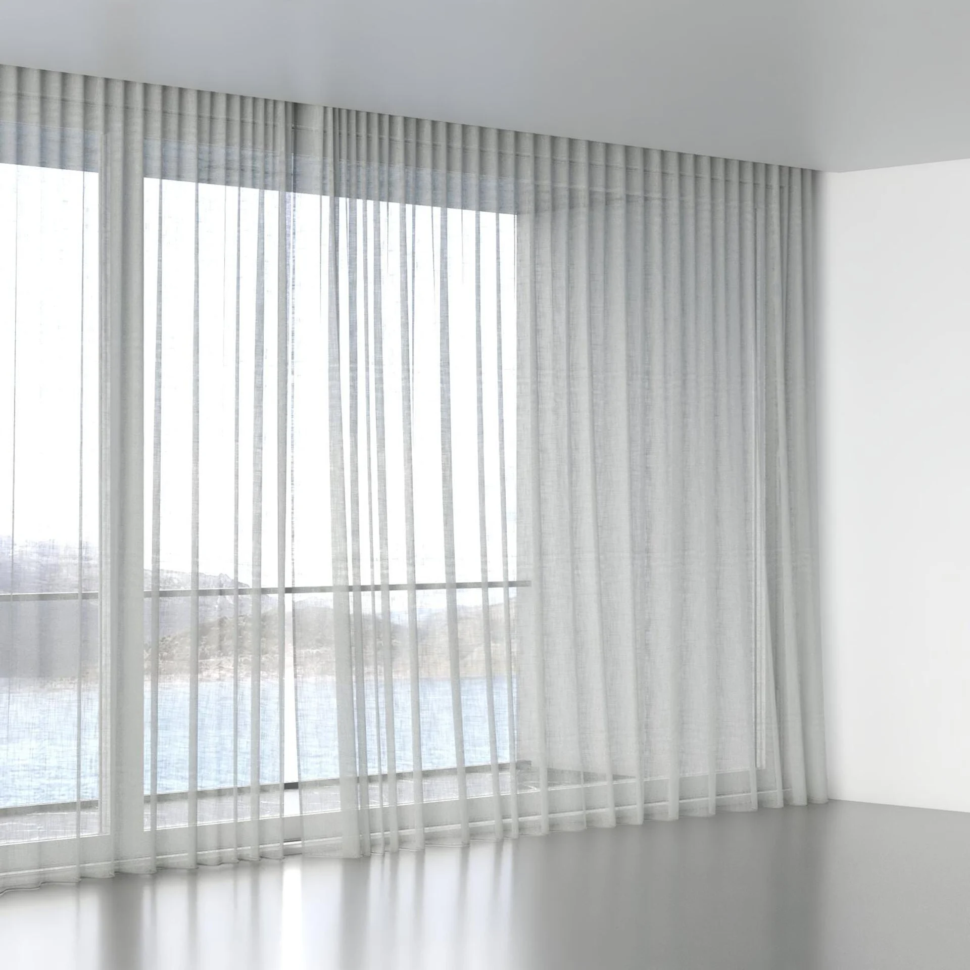 Full view of Coastal Pebble, wave pleat