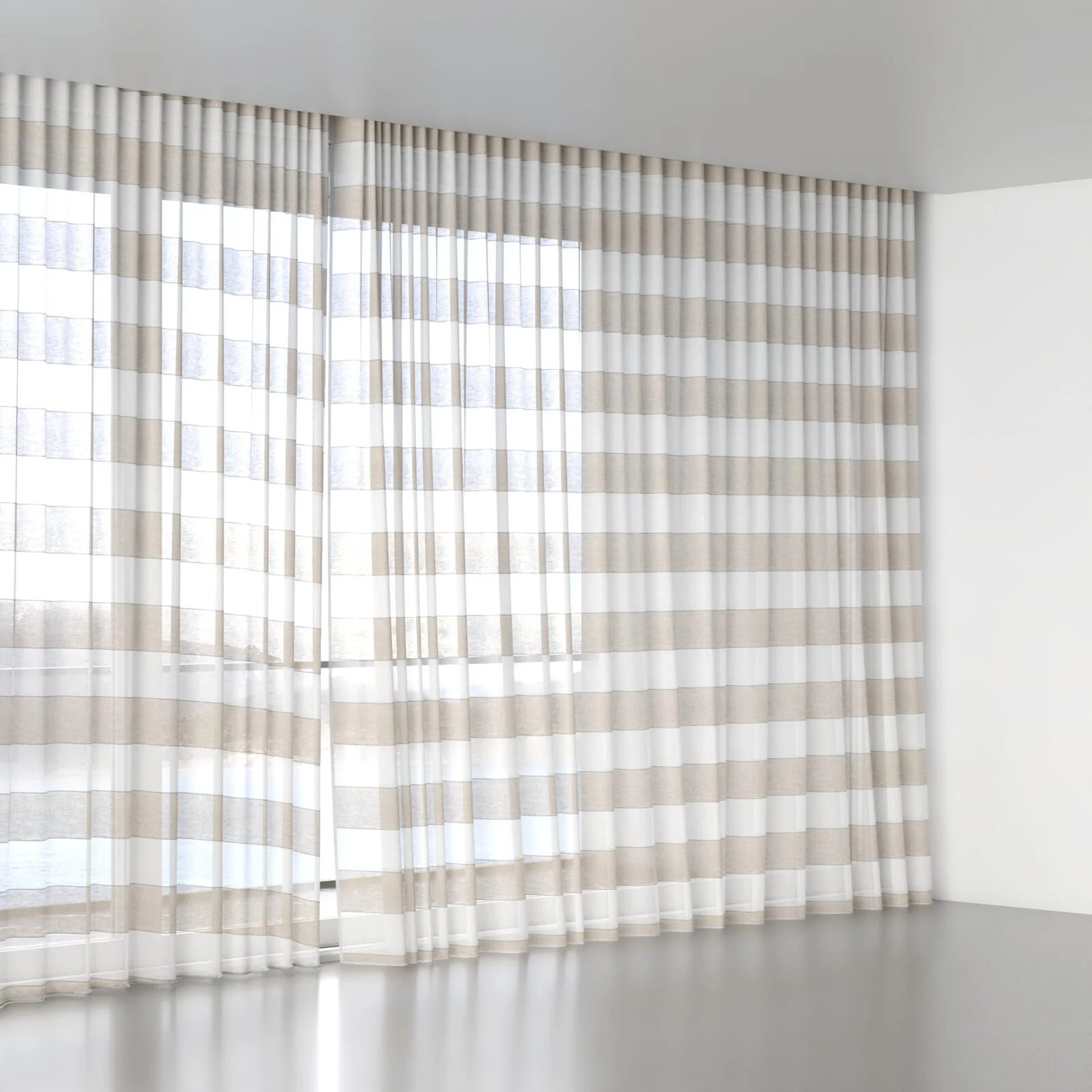 Full view of Long Beach Sand, wave pleat