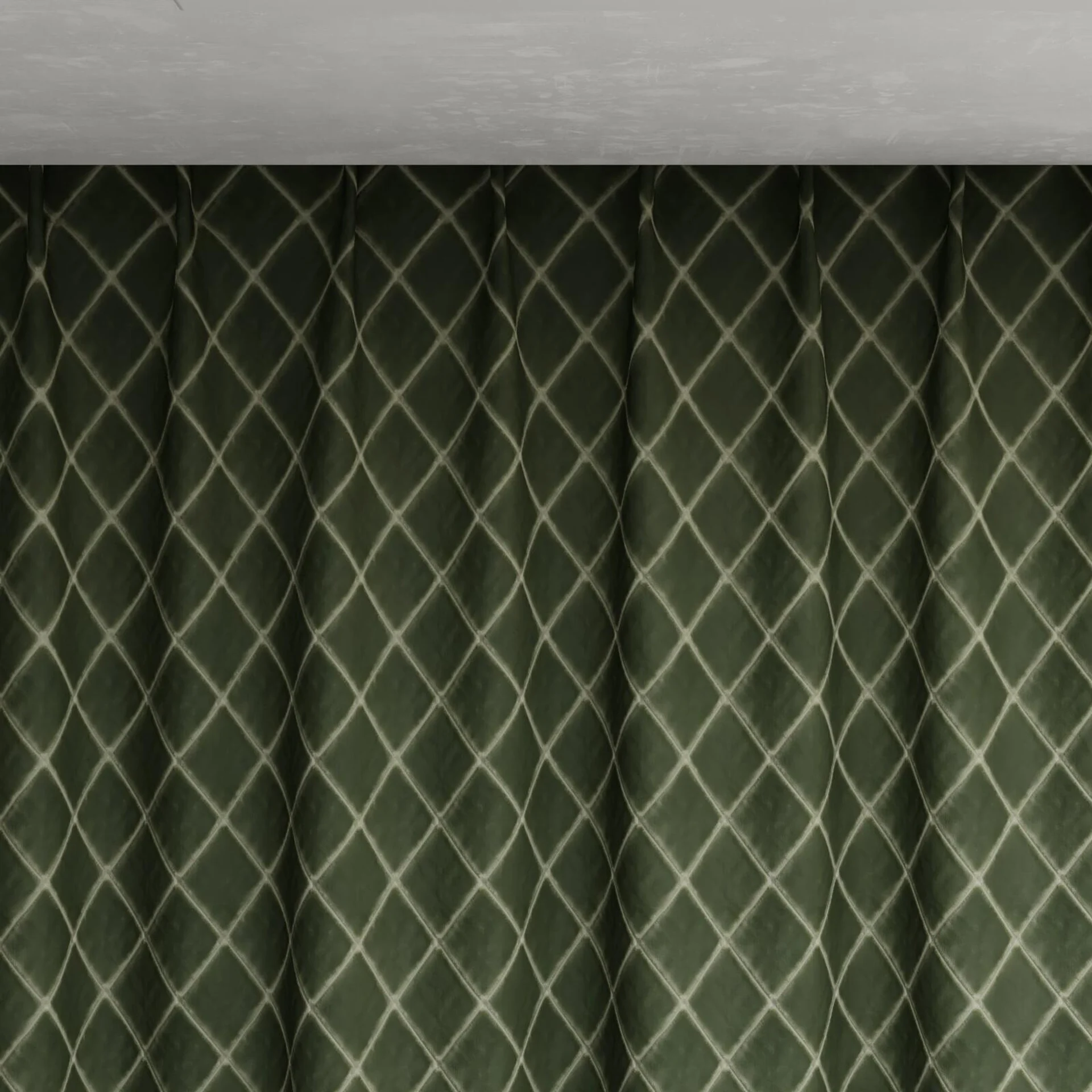 Top view of Pantheon Thyme, pinch pleat