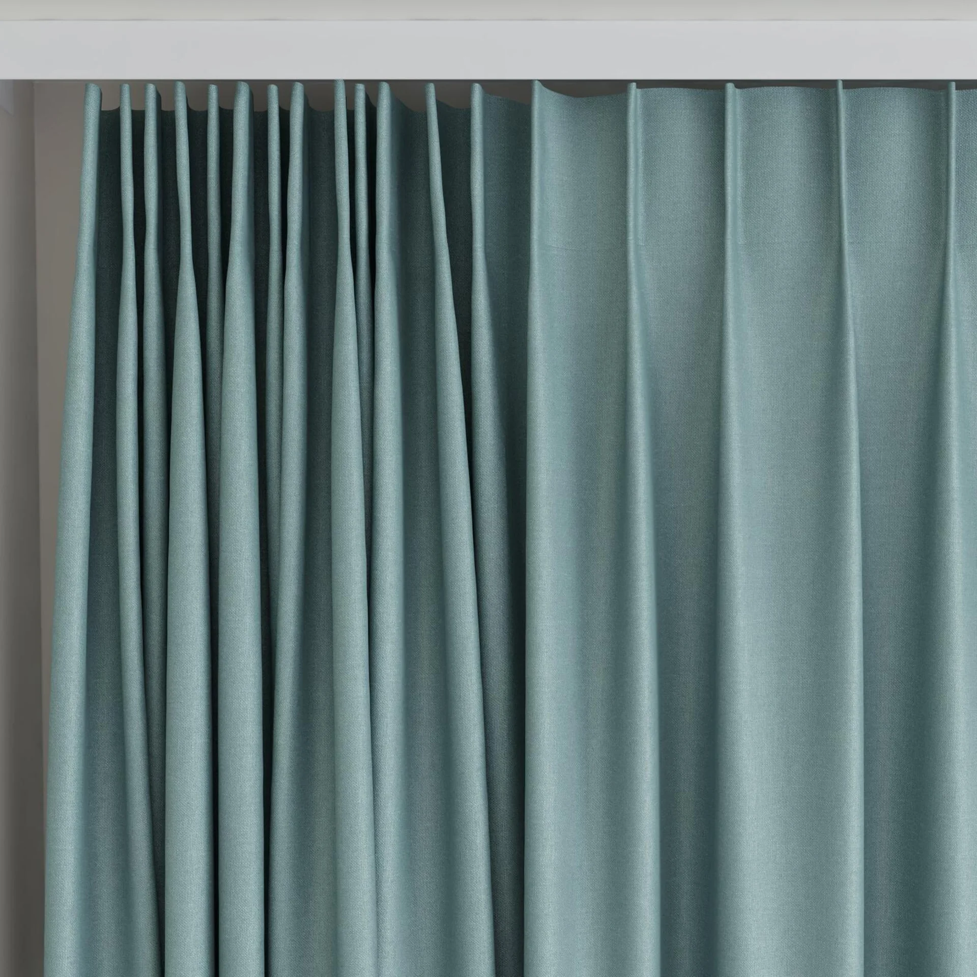 Top view of Kanvas Surf, on curtain rail