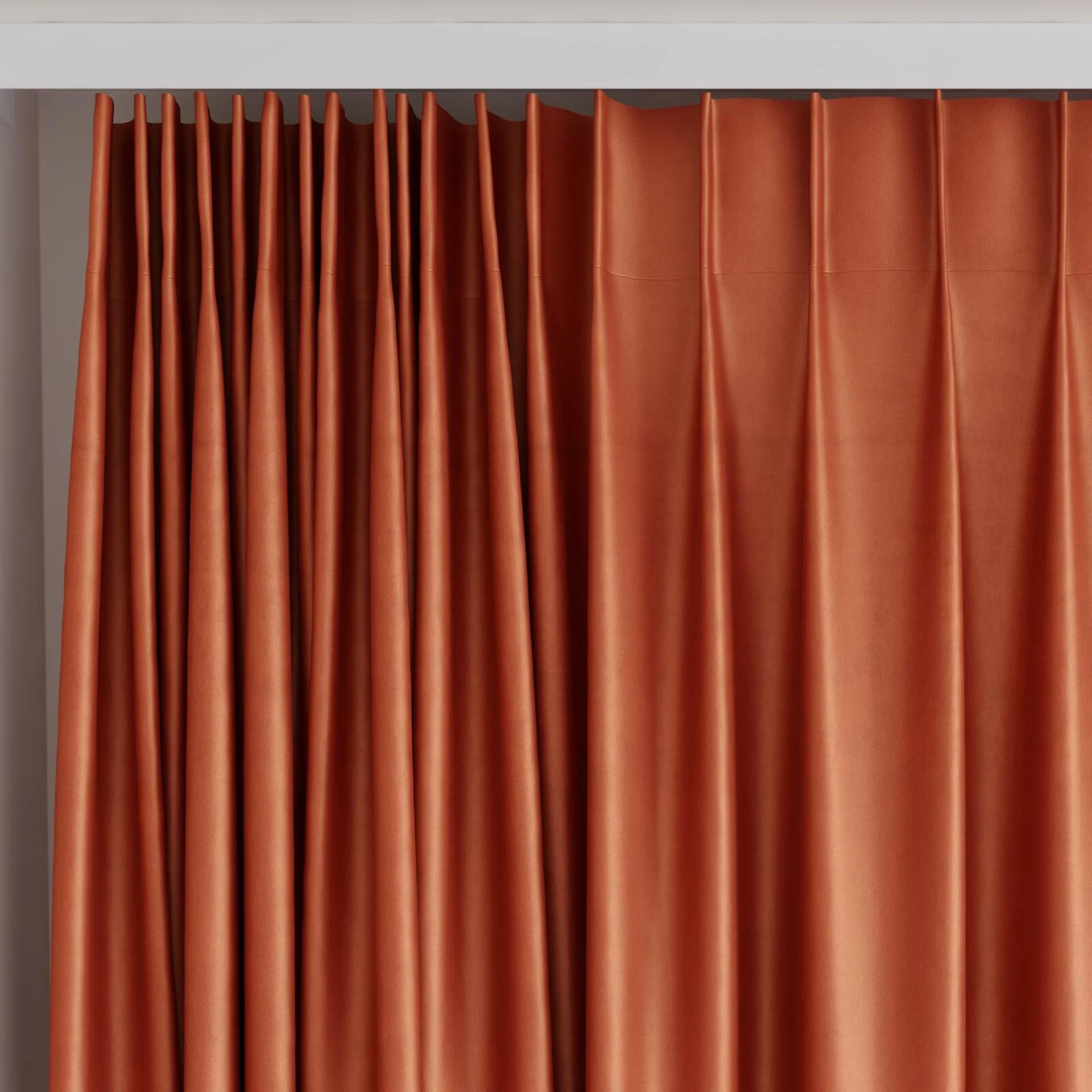 Top view of Warlock Chili, on curtain rail