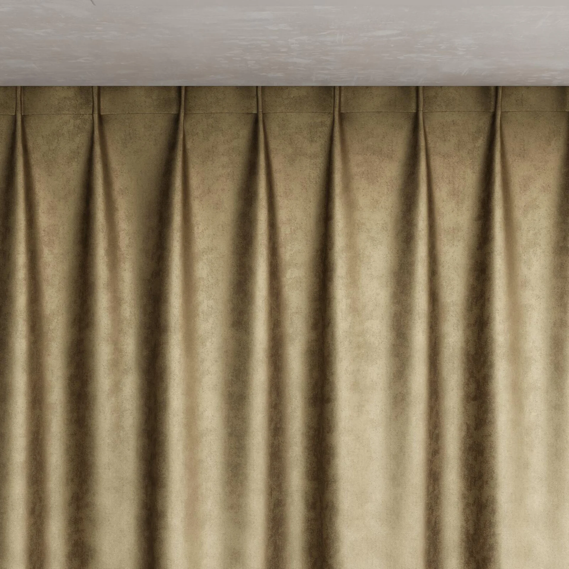 Top view of Fizz Earth, pinch pleat