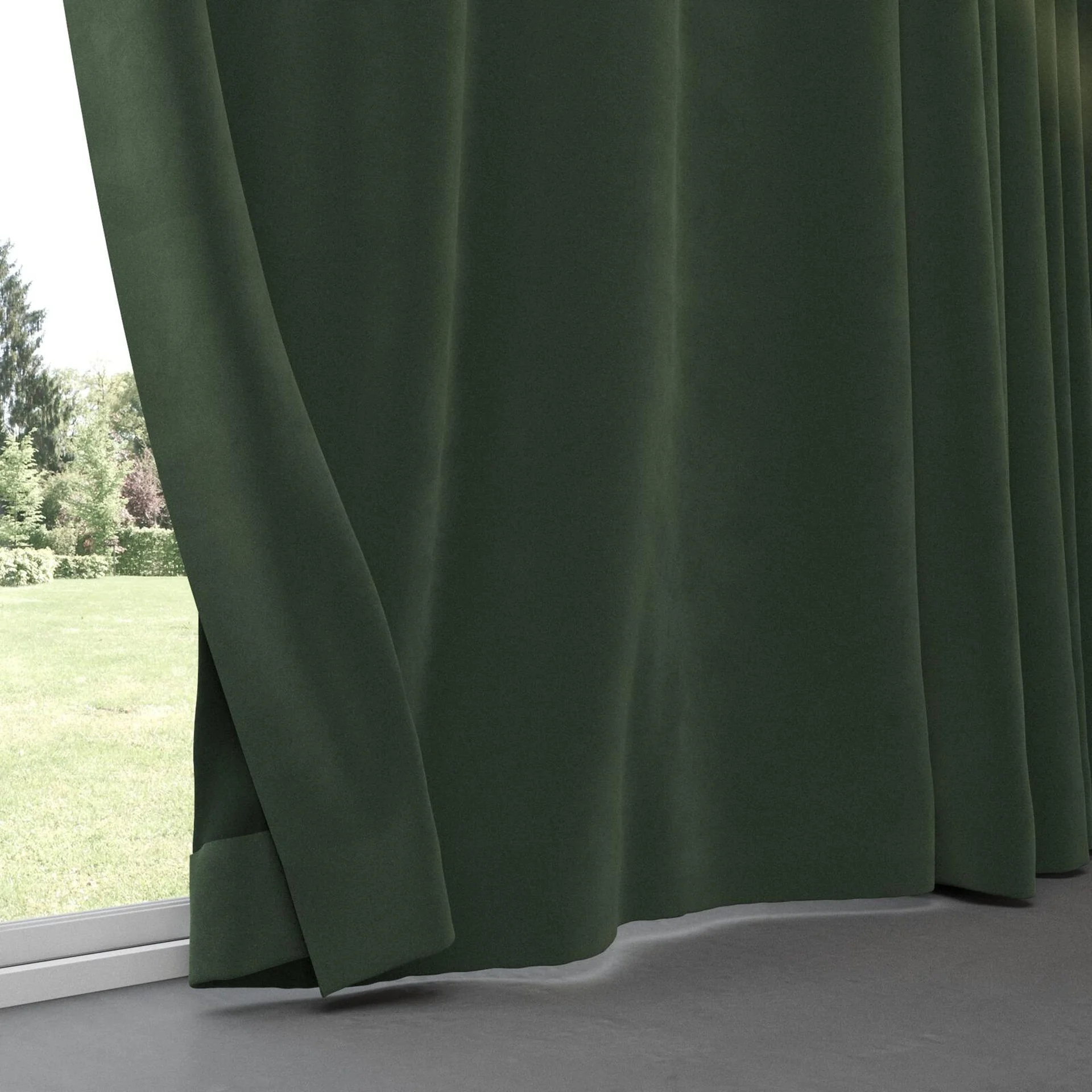 Bottom view of Verbier Forest, pinch pleat