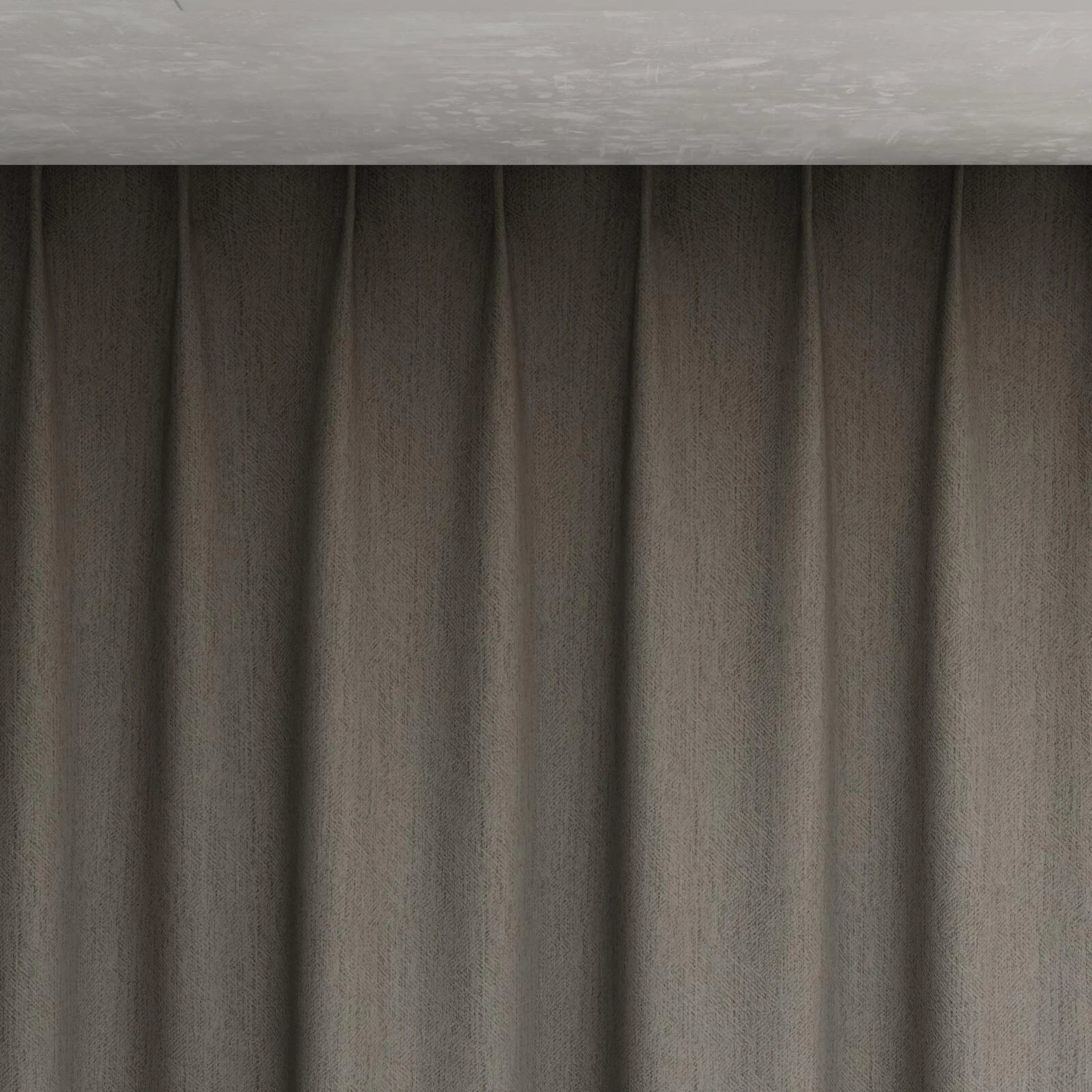 Top view of Equator Charcoal, pinch pleat